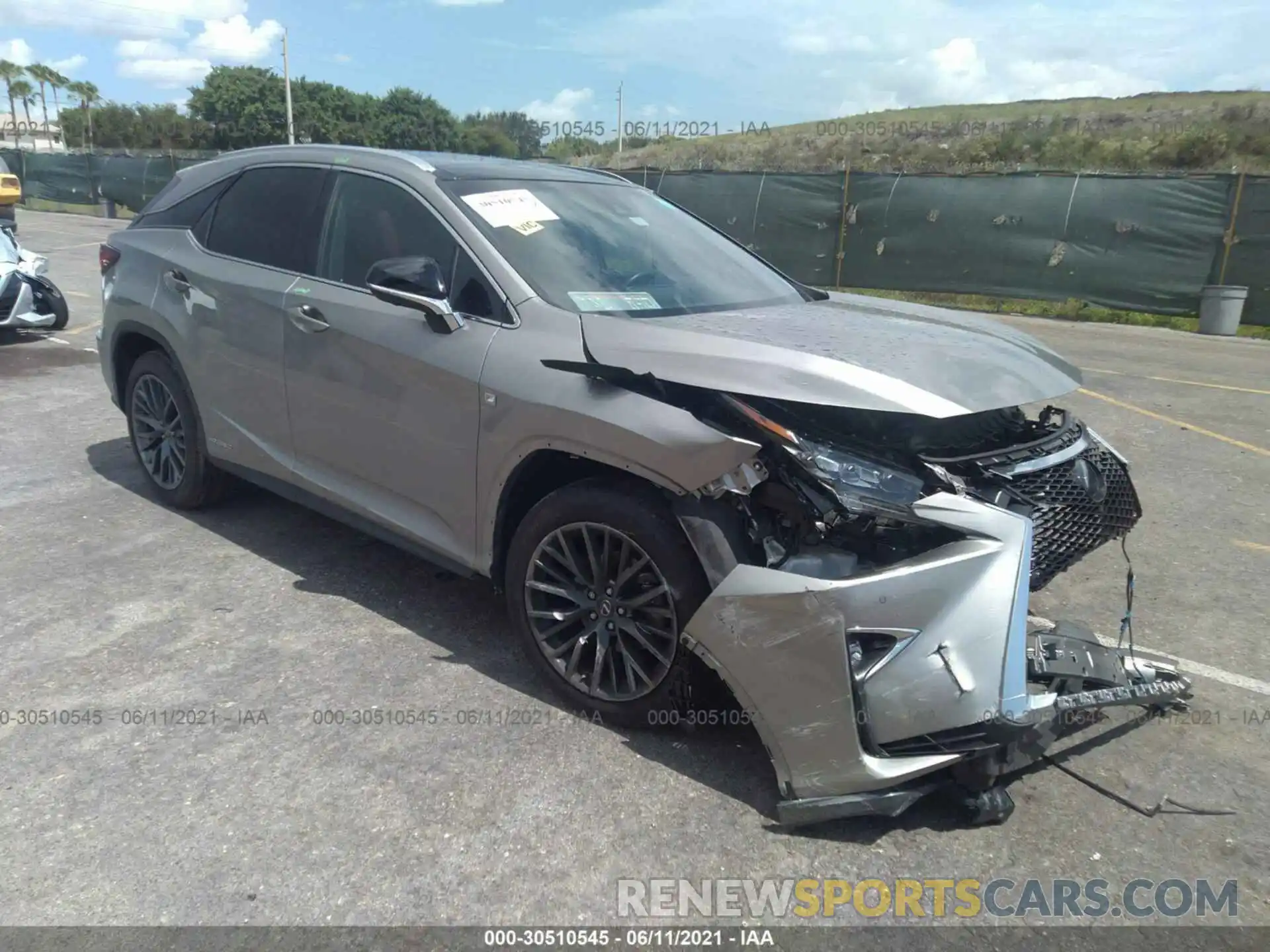 1 Photograph of a damaged car 2T2BGMCA1KC041970 LEXUS RX 2019