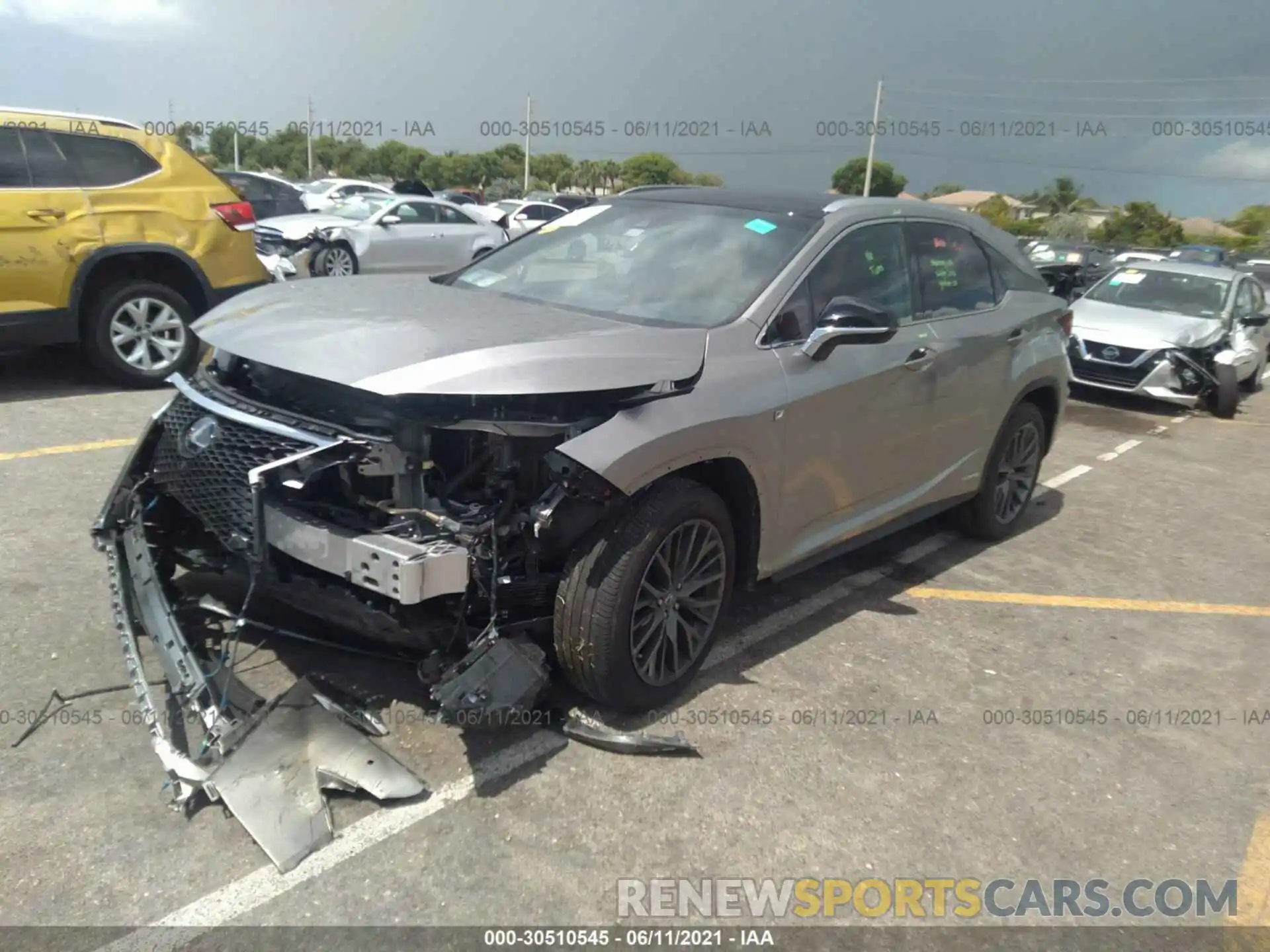 2 Photograph of a damaged car 2T2BGMCA1KC041970 LEXUS RX 2019