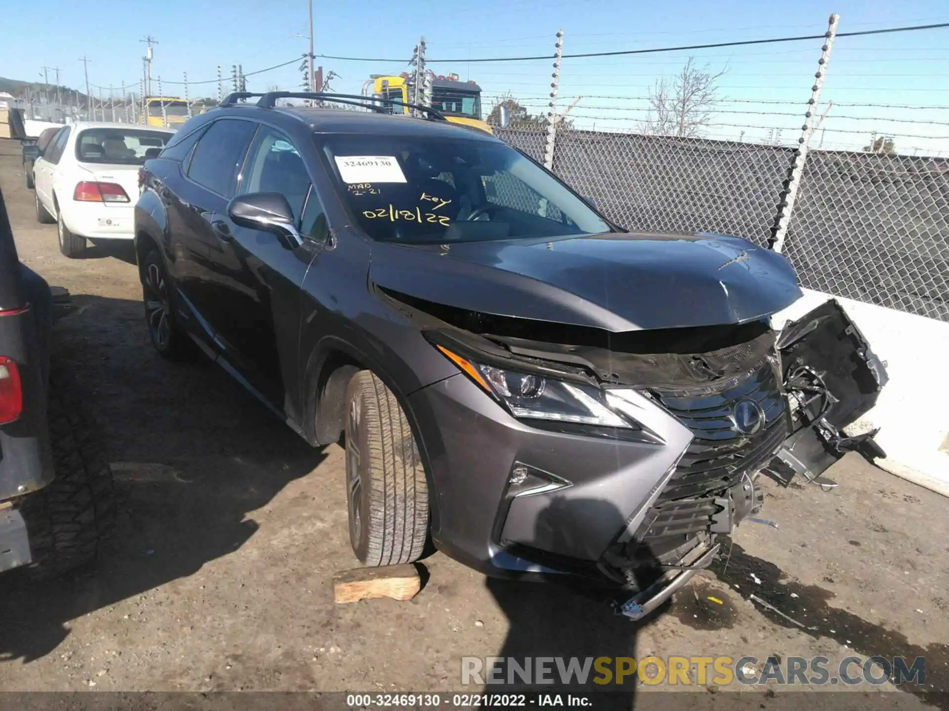 1 Photograph of a damaged car 2T2BGMCA2KC039144 LEXUS RX 2019