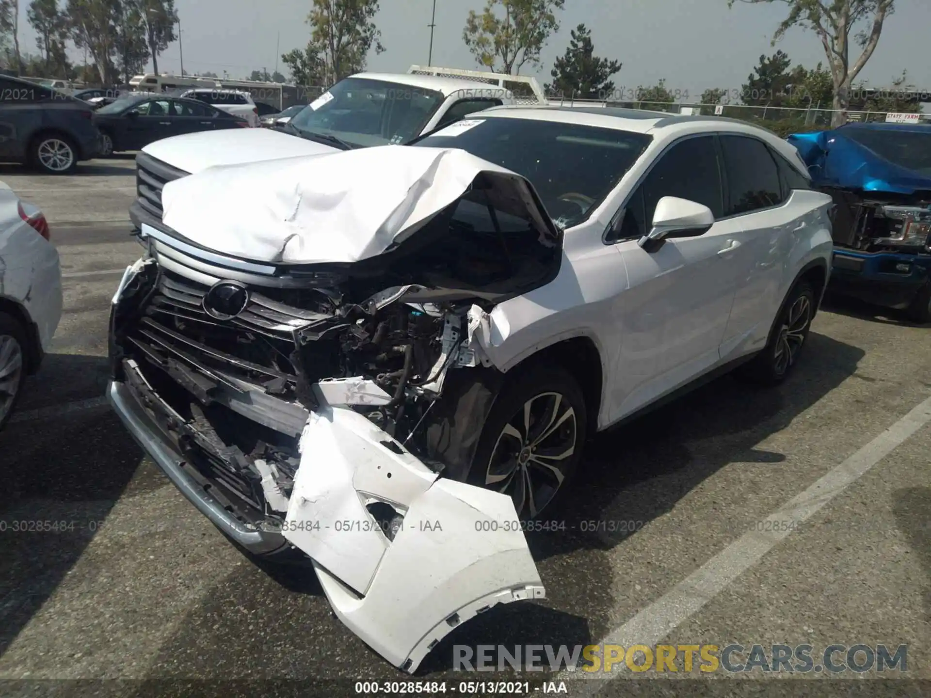 2 Photograph of a damaged car 2T2BGMCA3KC032512 LEXUS RX 2019