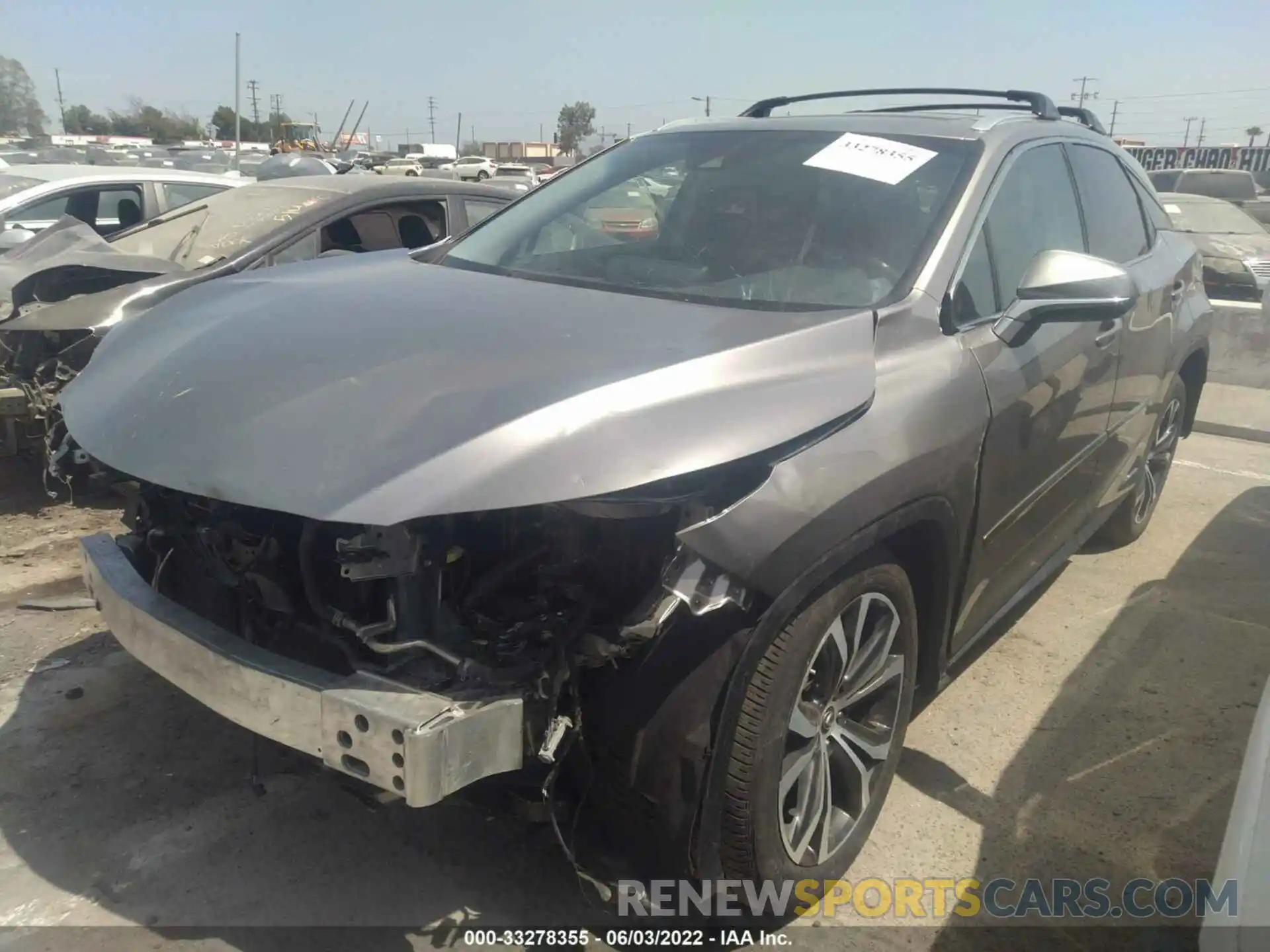 2 Фотография поврежденного автомобиля 2T2BGMCA3KC037435 LEXUS RX 2019