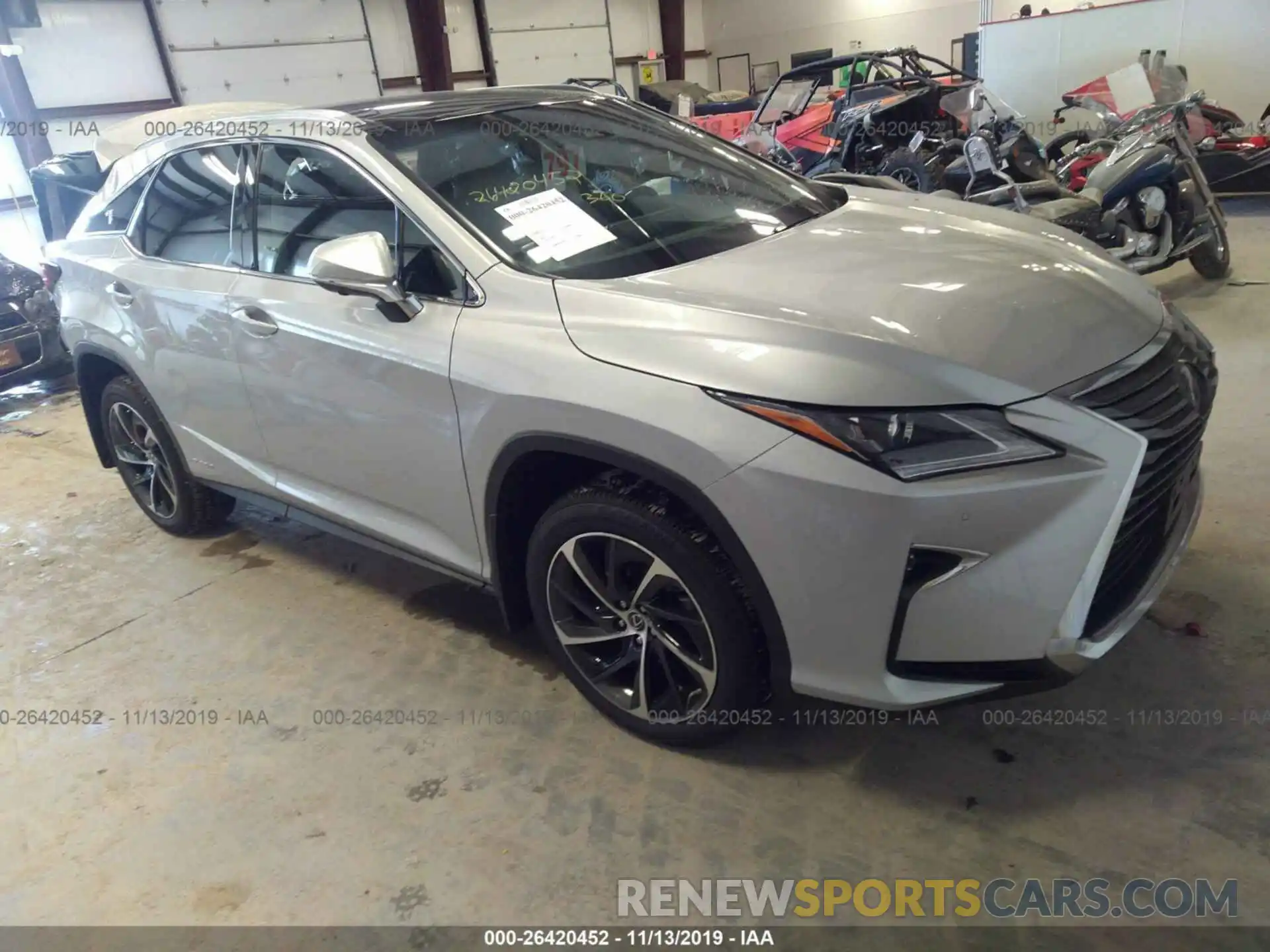 1 Photograph of a damaged car 2T2BGMCA3KC041081 LEXUS RX 2019