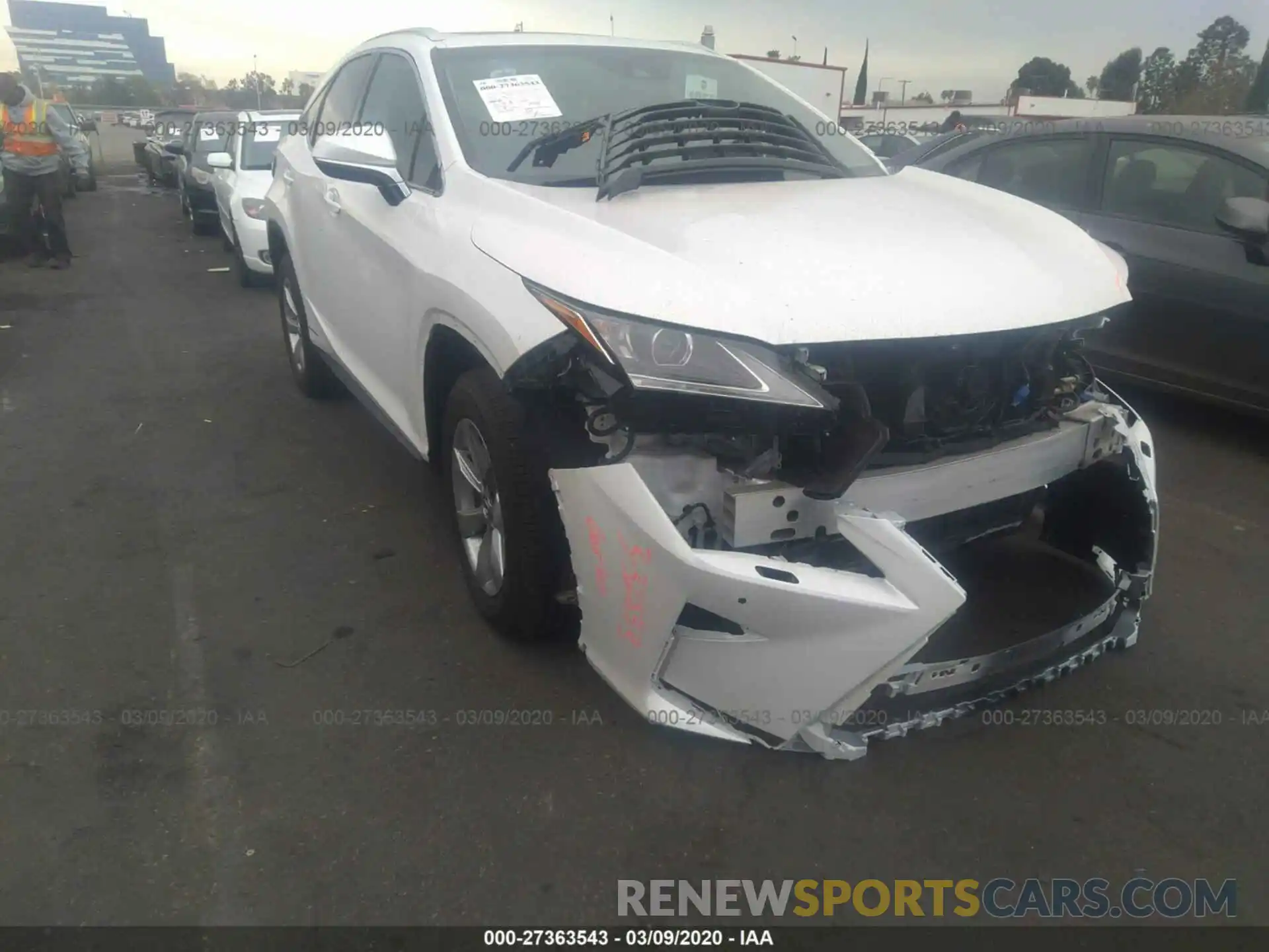 1 Photograph of a damaged car 2T2BGMCA4KC030073 LEXUS RX 2019