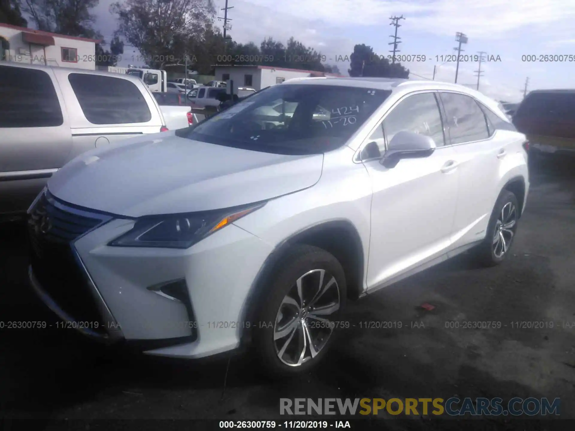 2 Photograph of a damaged car 2T2BGMCA4KC036410 LEXUS RX 2019