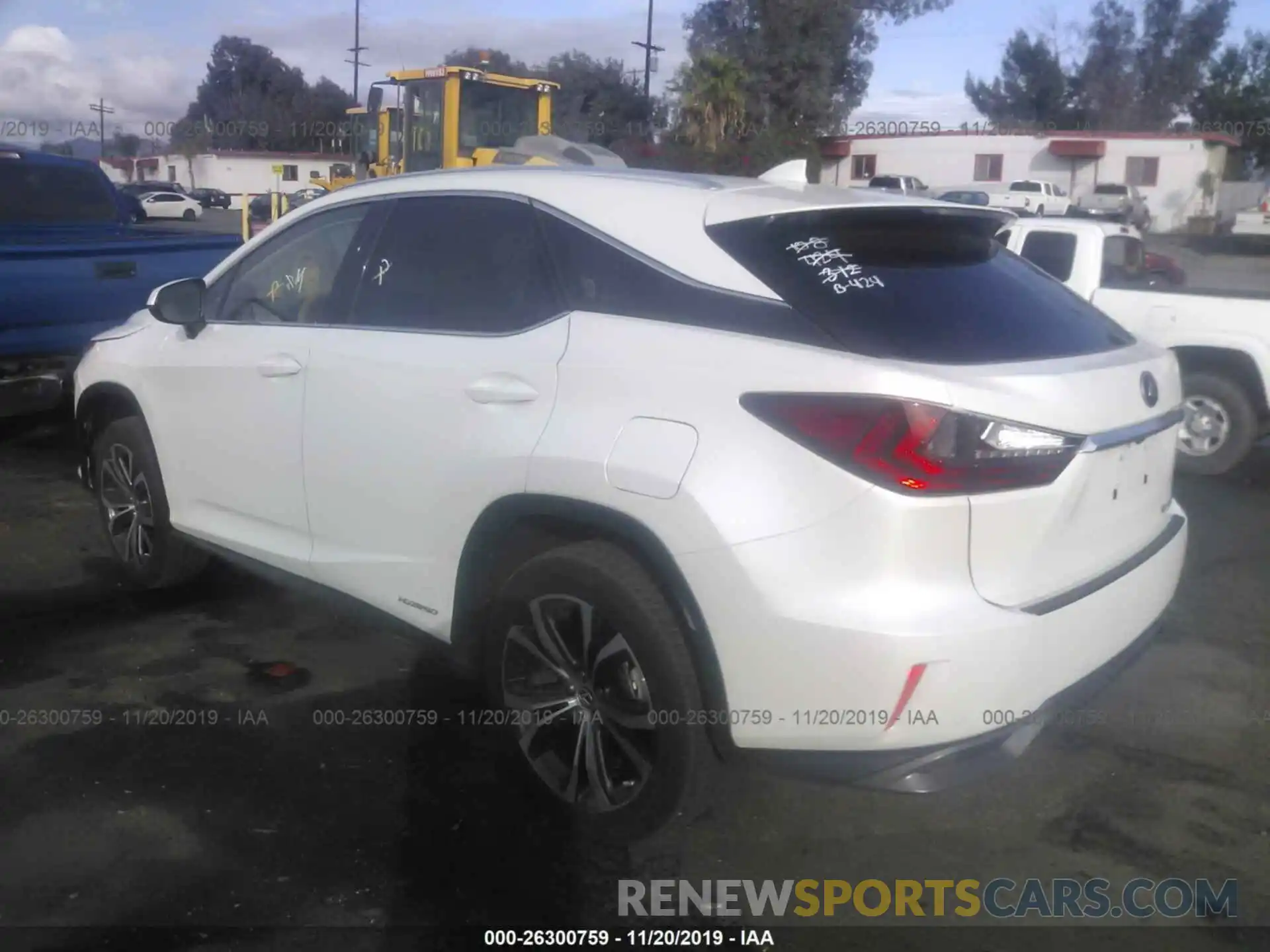 3 Photograph of a damaged car 2T2BGMCA4KC036410 LEXUS RX 2019