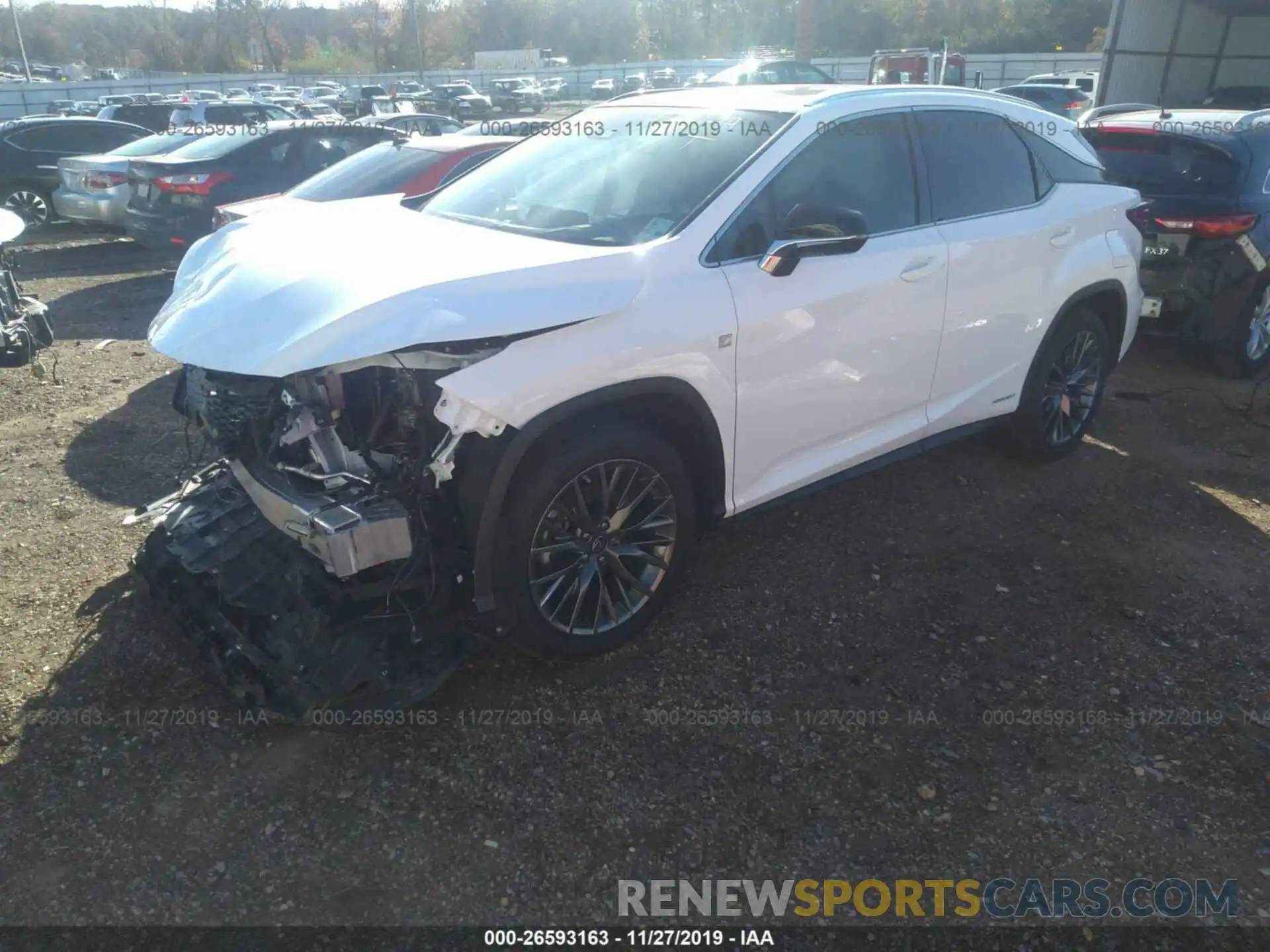 2 Photograph of a damaged car 2T2BGMCA4KC037198 LEXUS RX 2019