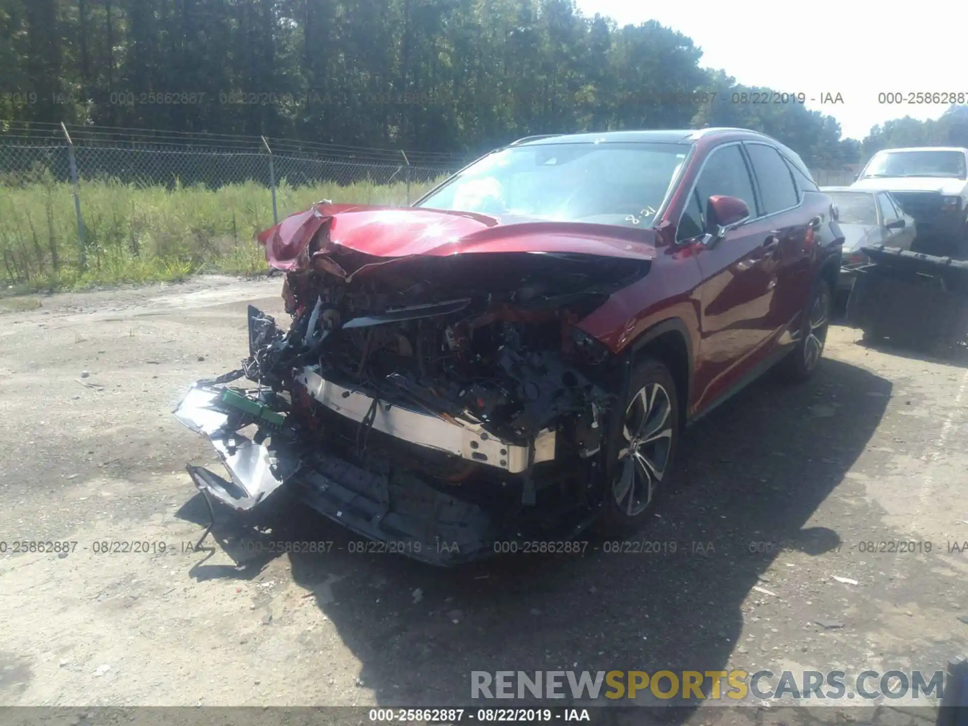 2 Photograph of a damaged car 2T2BGMCA4KC037752 LEXUS RX 2019