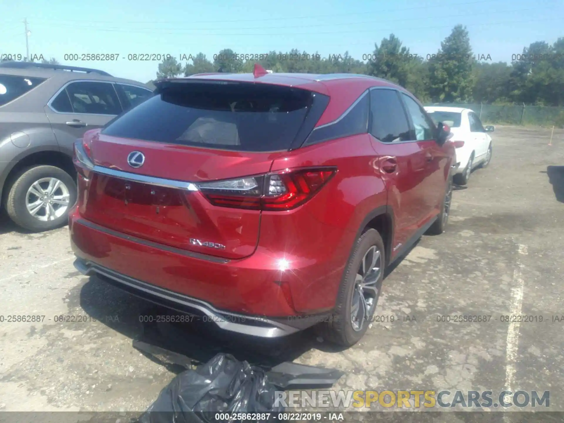 4 Фотография поврежденного автомобиля 2T2BGMCA4KC037752 LEXUS RX 2019