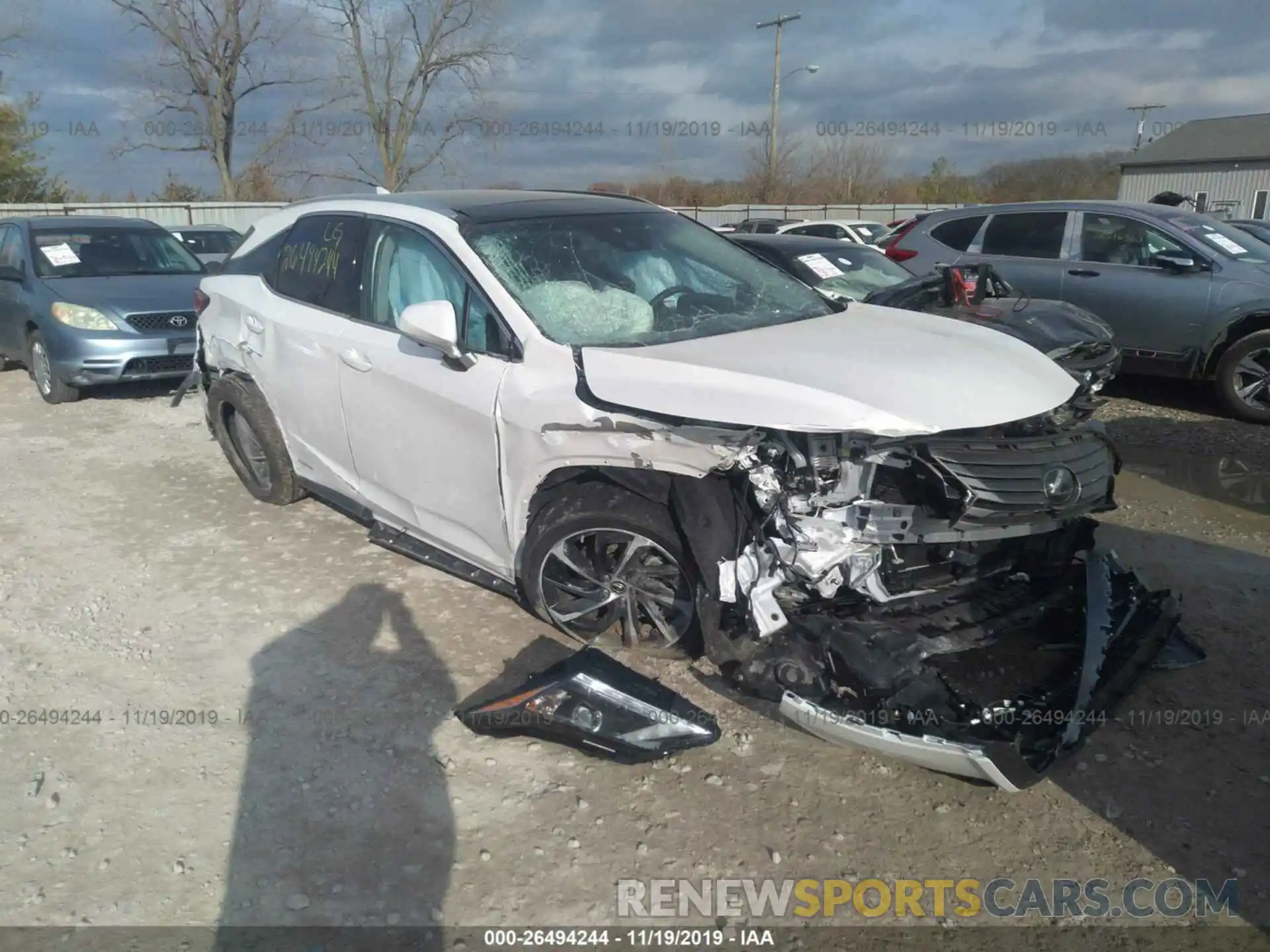 1 Photograph of a damaged car 2T2BGMCA4KC040943 LEXUS RX 2019