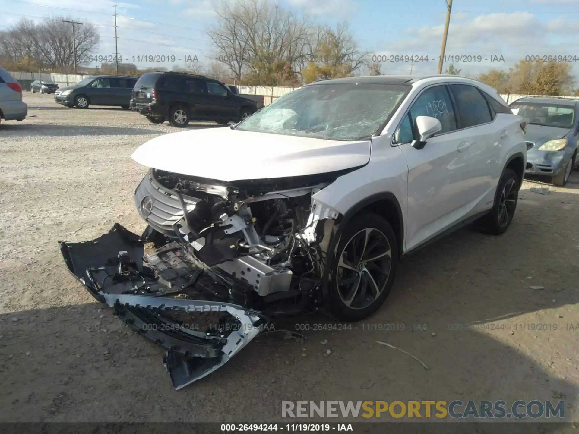 2 Photograph of a damaged car 2T2BGMCA4KC040943 LEXUS RX 2019