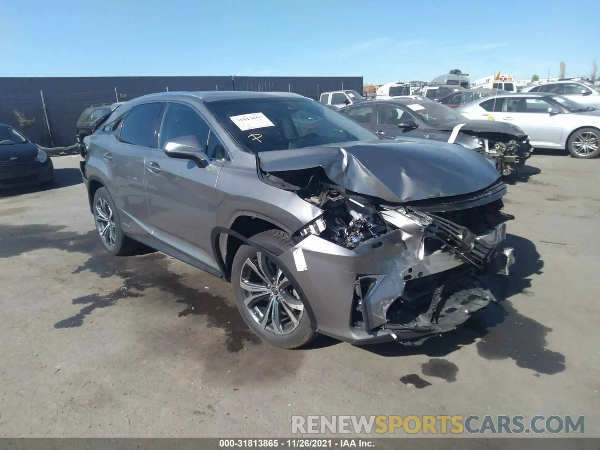 1 Photograph of a damaged car 2T2BGMCA4KC041199 LEXUS RX 2019