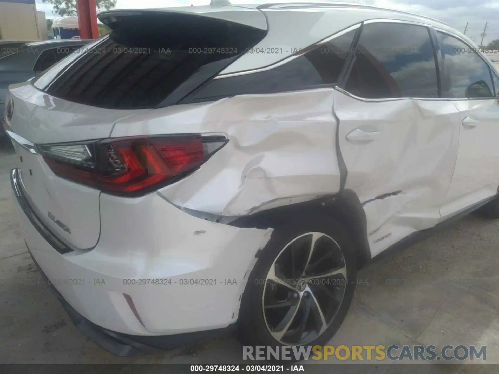 6 Photograph of a damaged car 2T2BGMCA5KC033192 LEXUS RX 2019