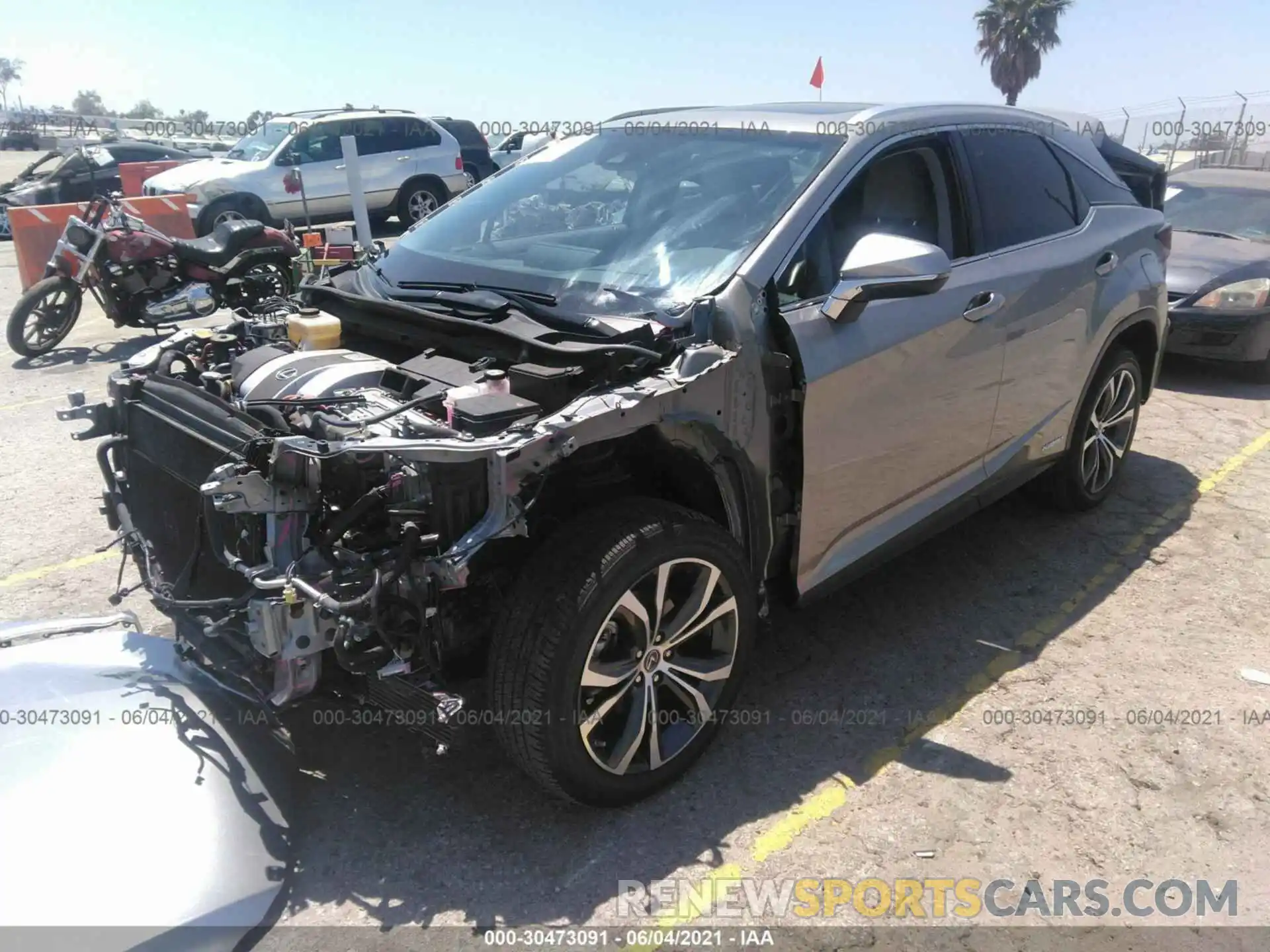 2 Photograph of a damaged car 2T2BGMCA5KC036724 LEXUS RX 2019