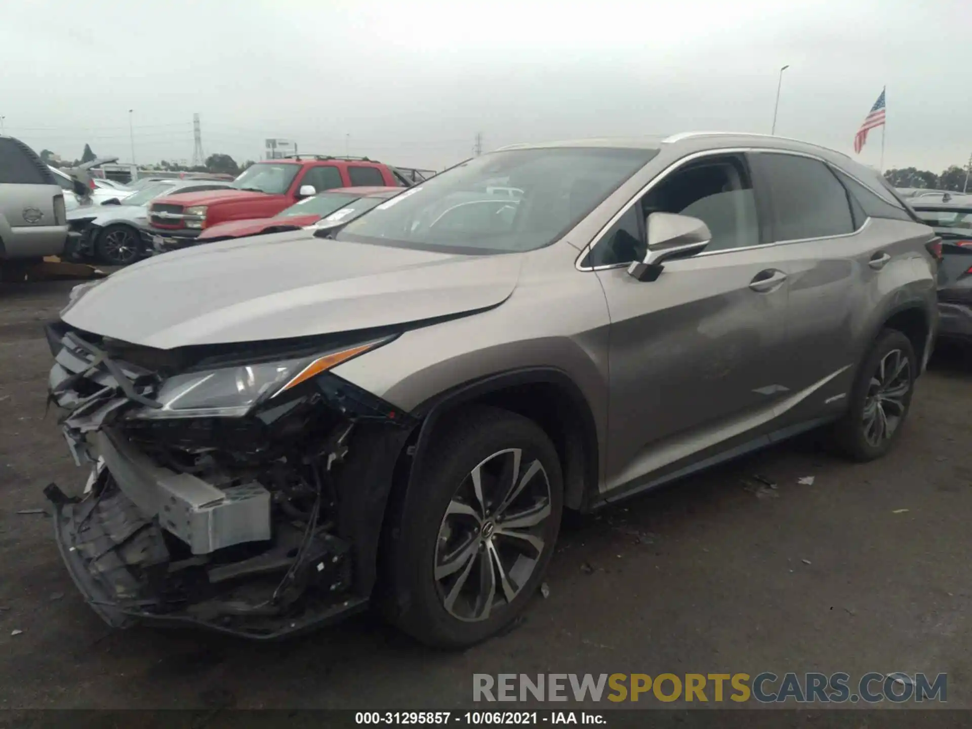 2 Photograph of a damaged car 2T2BGMCA5KC036951 LEXUS RX 2019