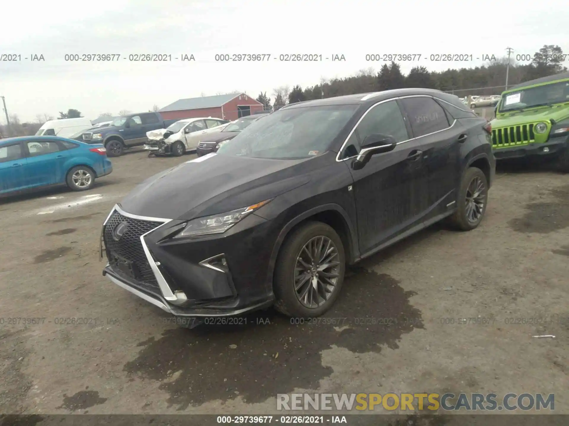 2 Фотография поврежденного автомобиля 2T2BGMCA5KC039591 LEXUS RX 2019