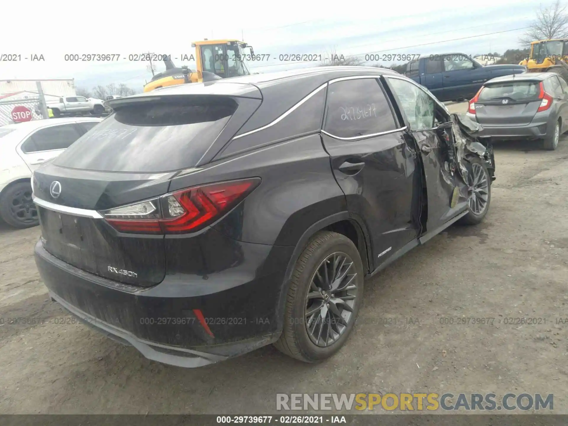 4 Фотография поврежденного автомобиля 2T2BGMCA5KC039591 LEXUS RX 2019