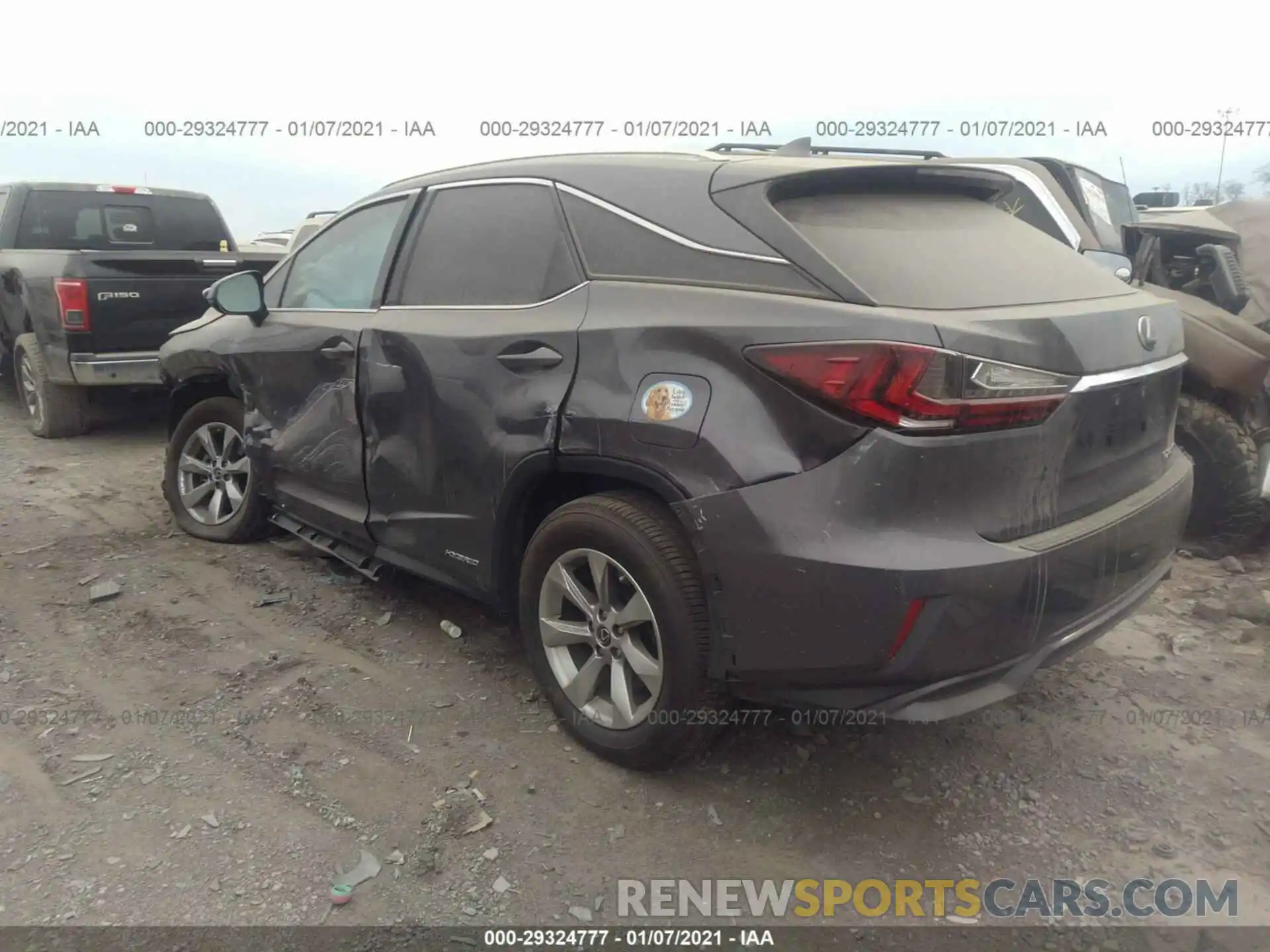 3 Photograph of a damaged car 2T2BGMCA6KC033590 LEXUS RX 2019