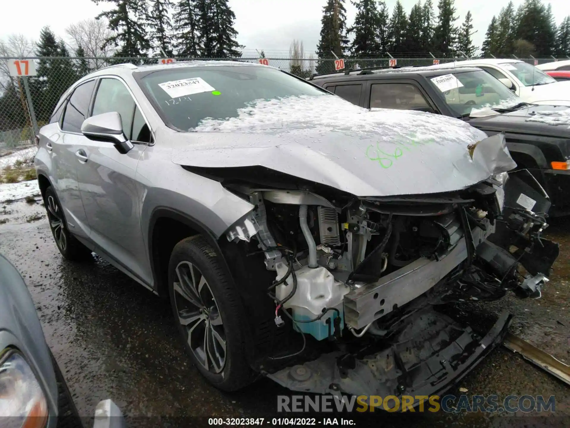 1 Photograph of a damaged car 2T2BGMCA6KC037980 LEXUS RX 2019