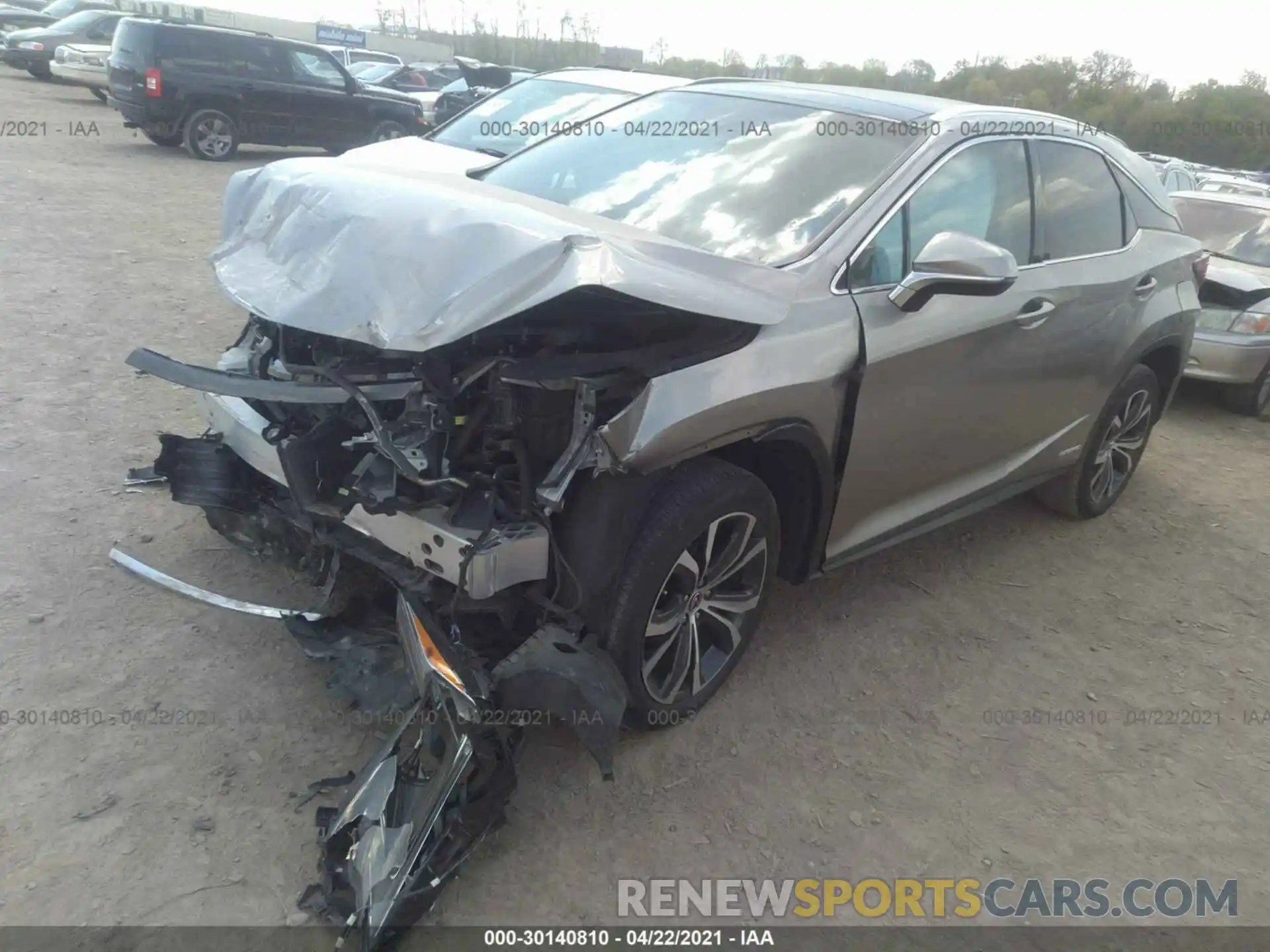 2 Photograph of a damaged car 2T2BGMCA6KC040295 LEXUS RX 2019