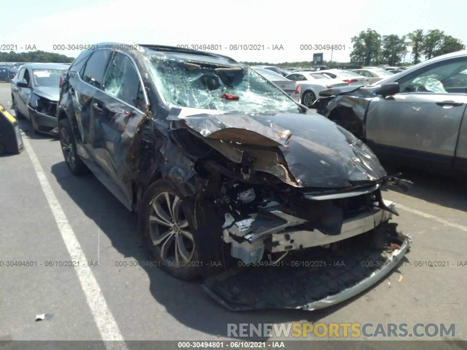 1 Photograph of a damaged car 2T2BGMCA7KC030231 LEXUS RX 2019