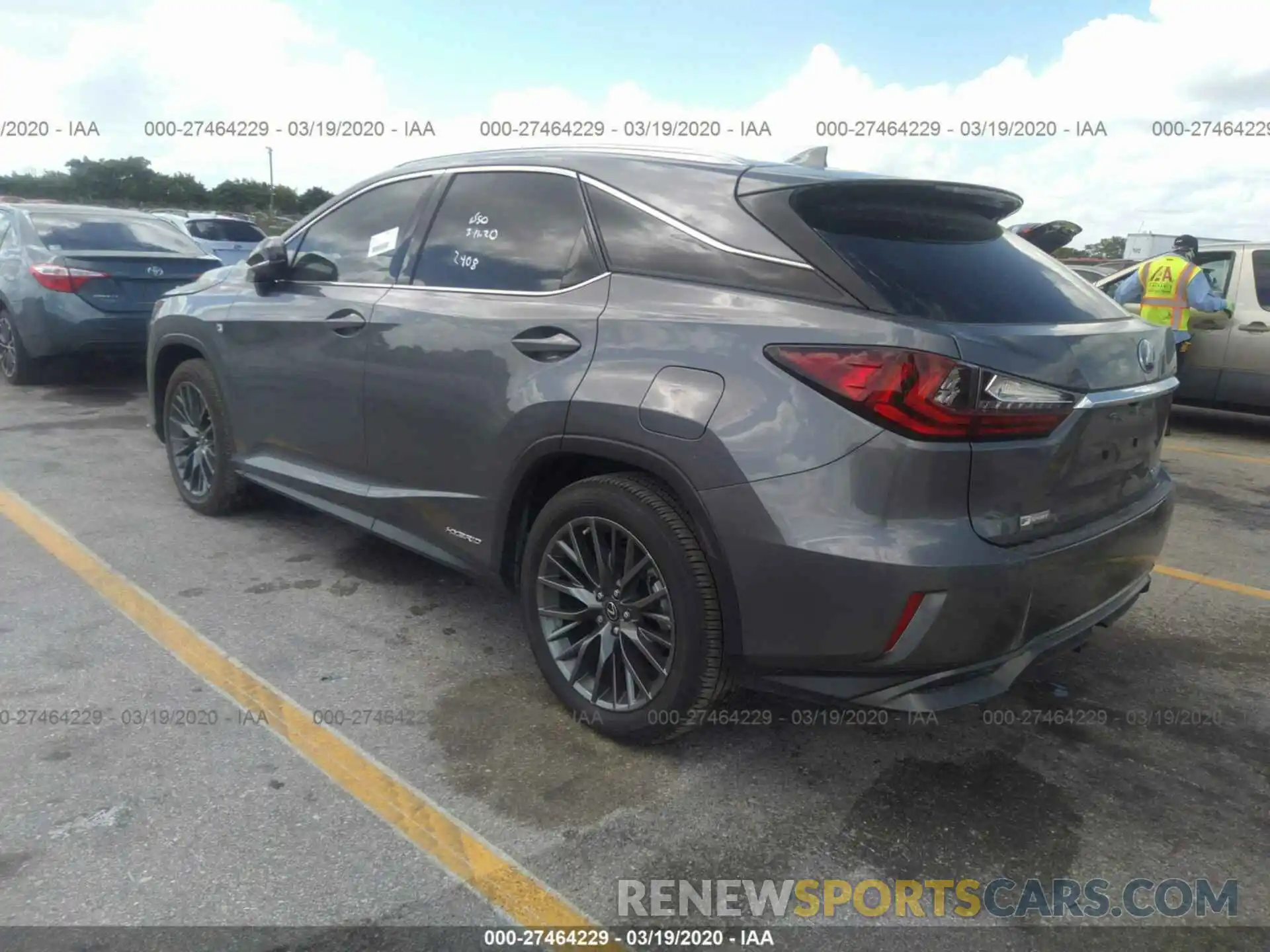 3 Photograph of a damaged car 2T2BGMCA7KC037437 LEXUS RX 2019