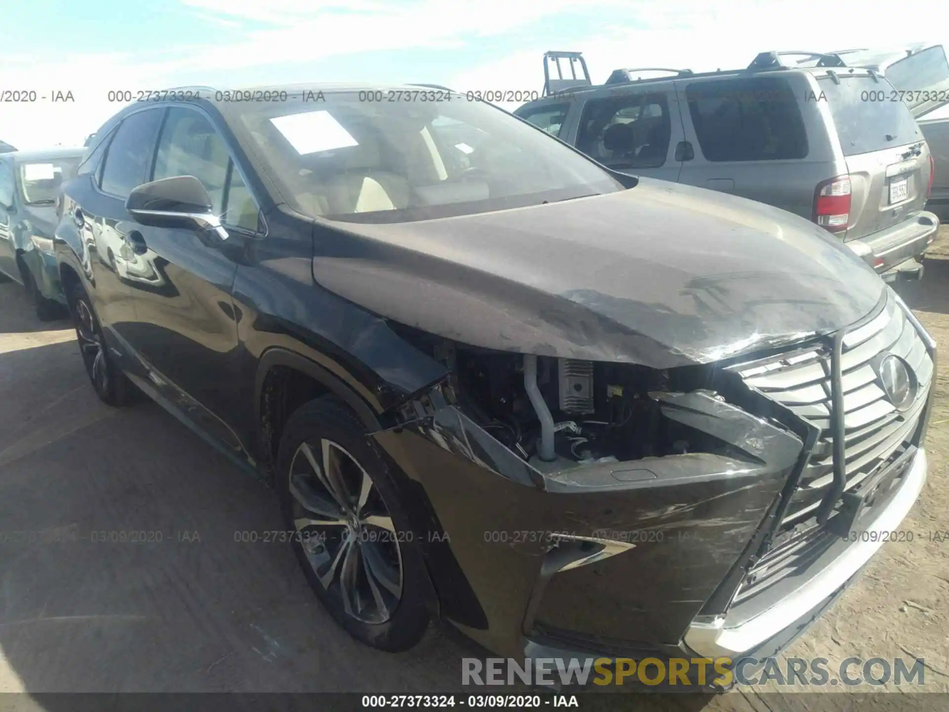 1 Photograph of a damaged car 2T2BGMCA7KC040175 LEXUS RX 2019