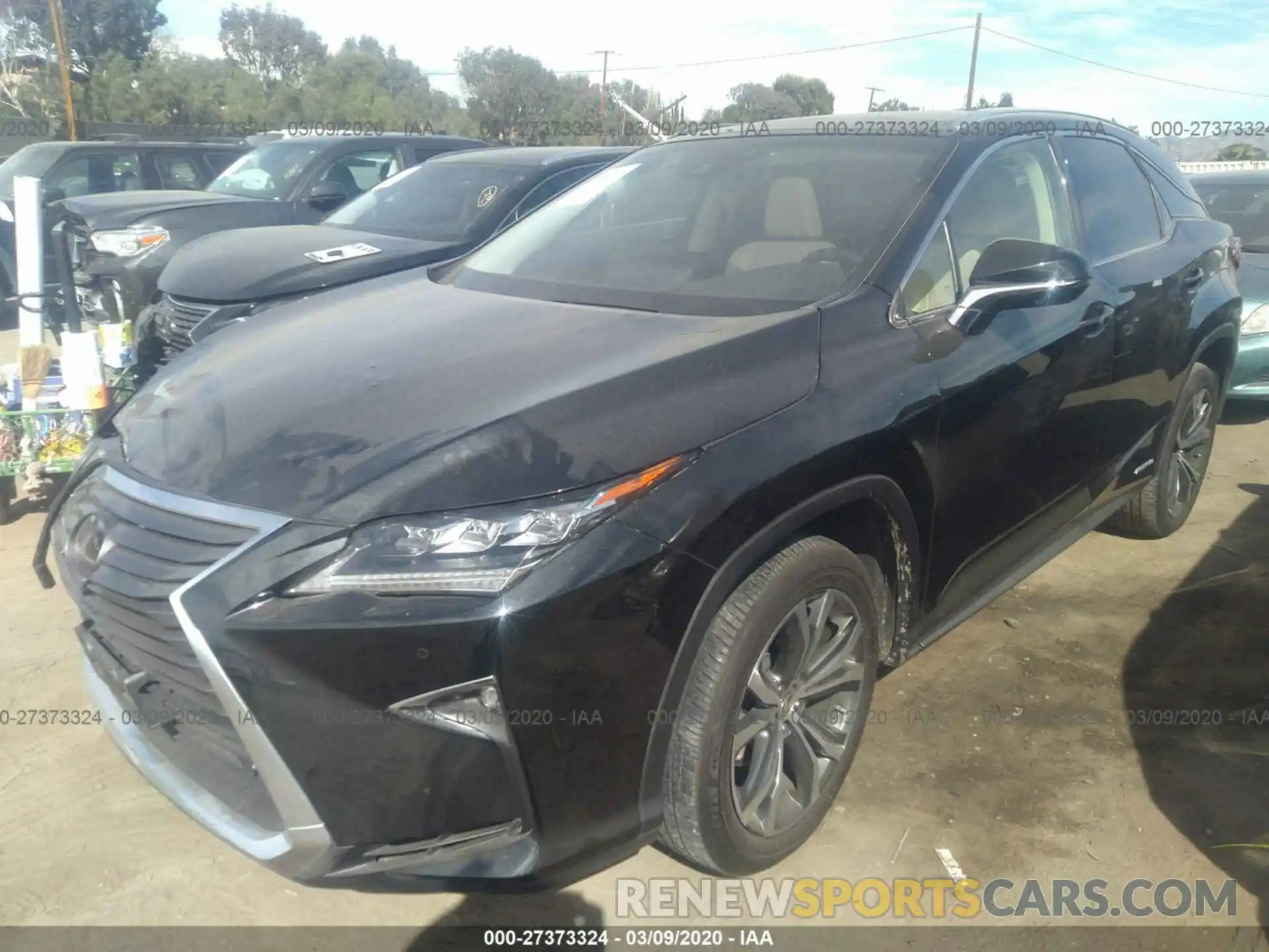 2 Photograph of a damaged car 2T2BGMCA7KC040175 LEXUS RX 2019