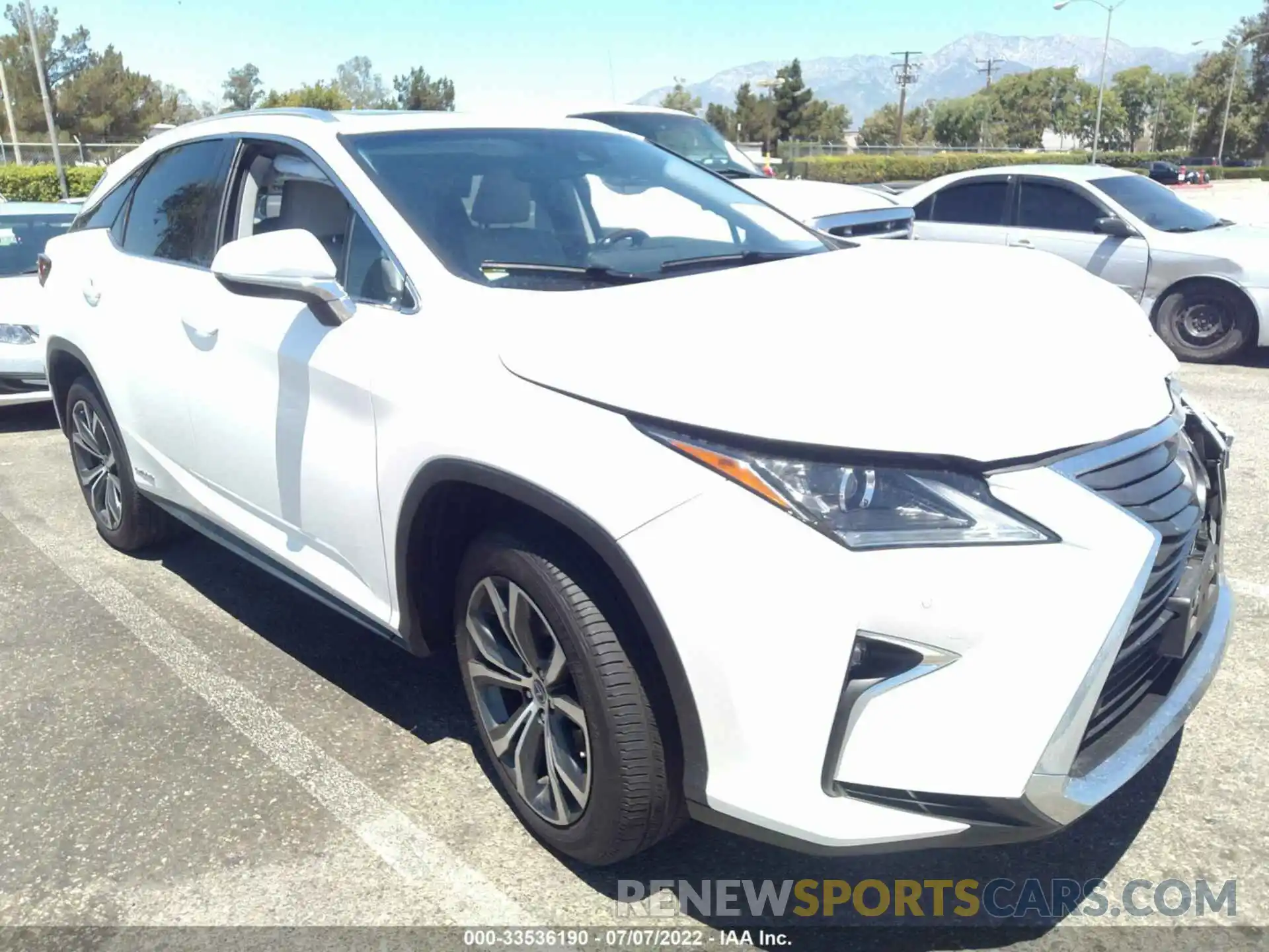 1 Photograph of a damaged car 2T2BGMCA7KC042184 LEXUS RX 2019