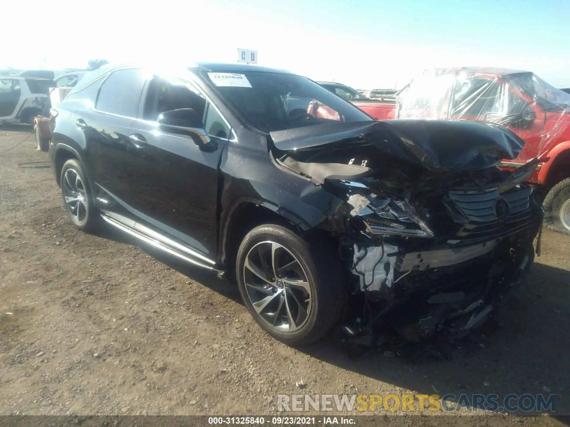 1 Photograph of a damaged car 2T2BGMCA8KC030884 LEXUS RX 2019