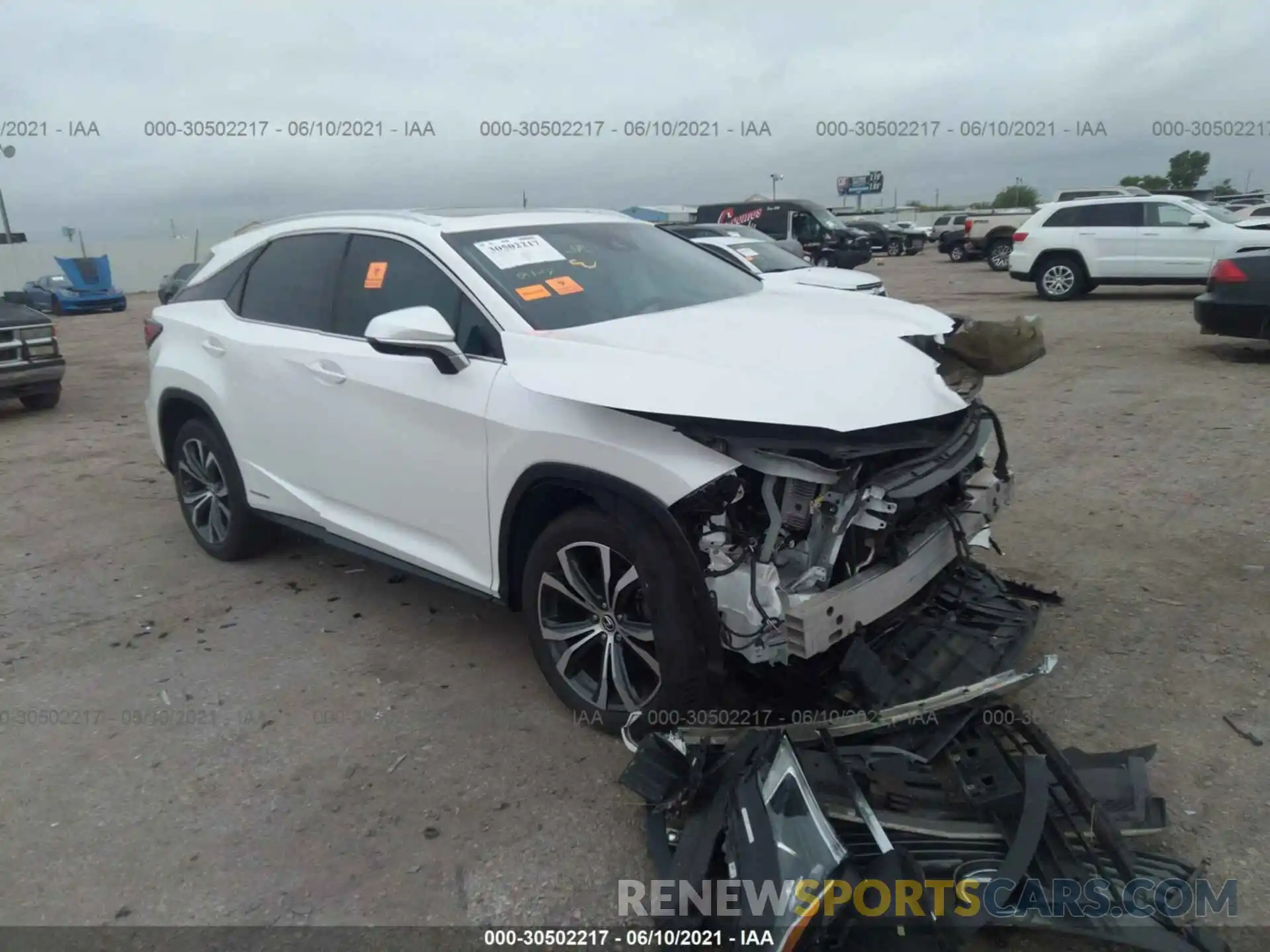 1 Photograph of a damaged car 2T2BGMCA8KC039147 LEXUS RX 2019