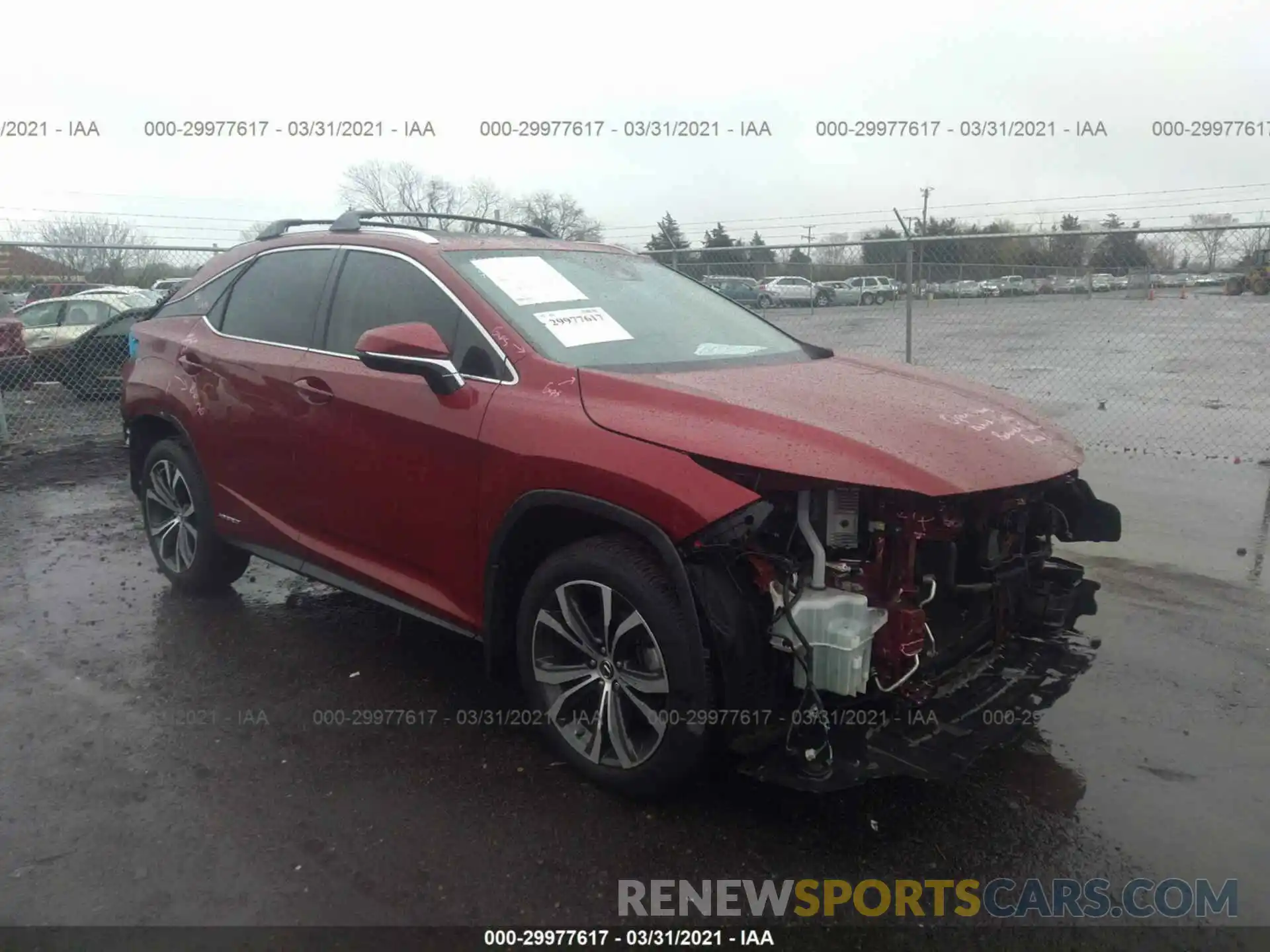 1 Photograph of a damaged car 2T2BGMCA8KC042131 LEXUS RX 2019