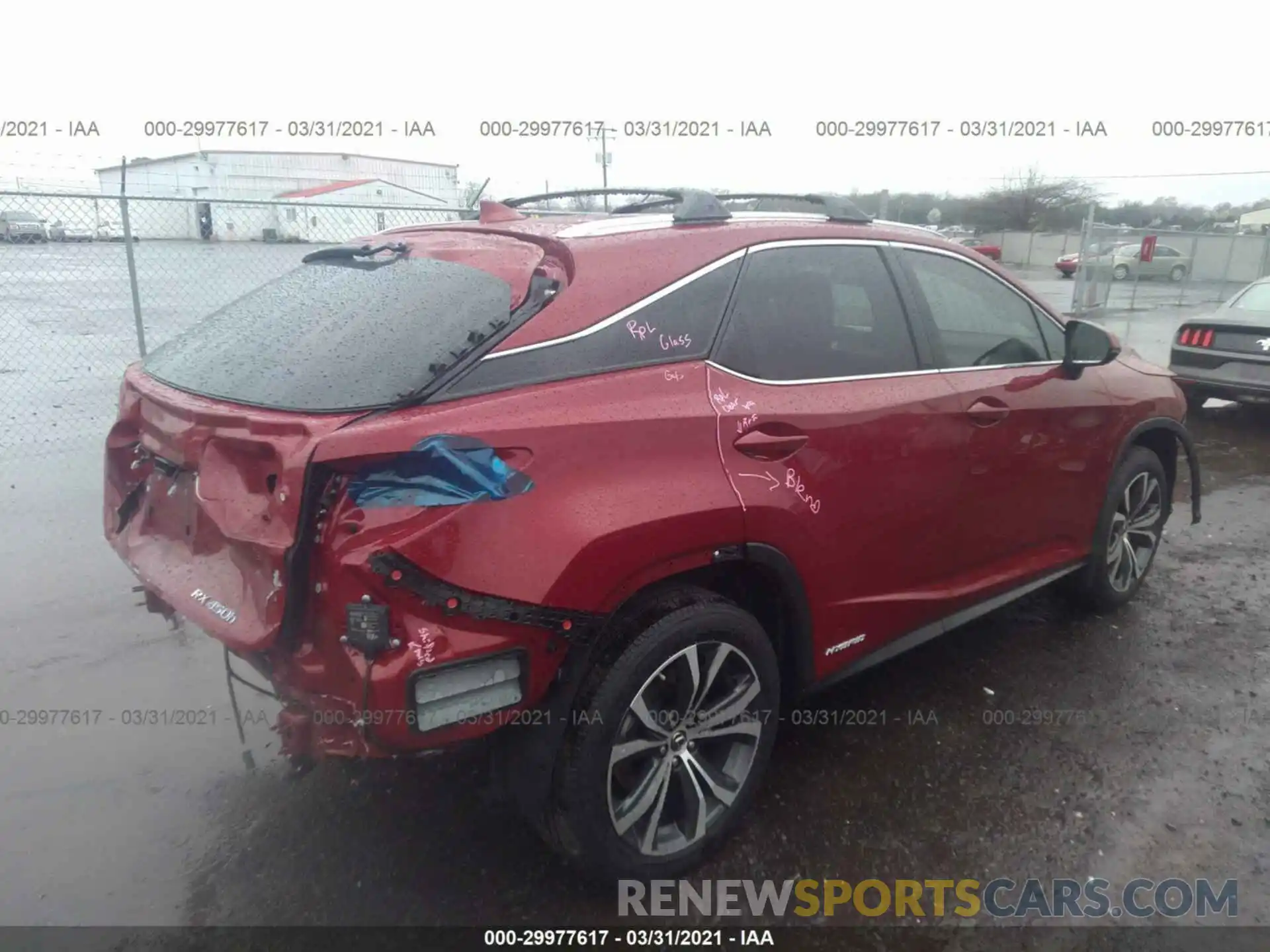 4 Photograph of a damaged car 2T2BGMCA8KC042131 LEXUS RX 2019