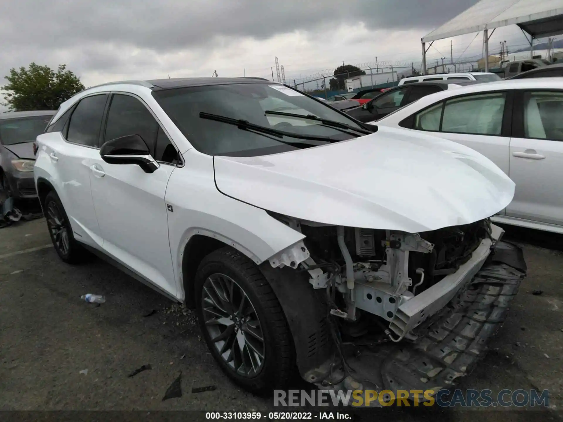 1 Photograph of a damaged car 2T2BGMCA9KC035124 LEXUS RX 2019