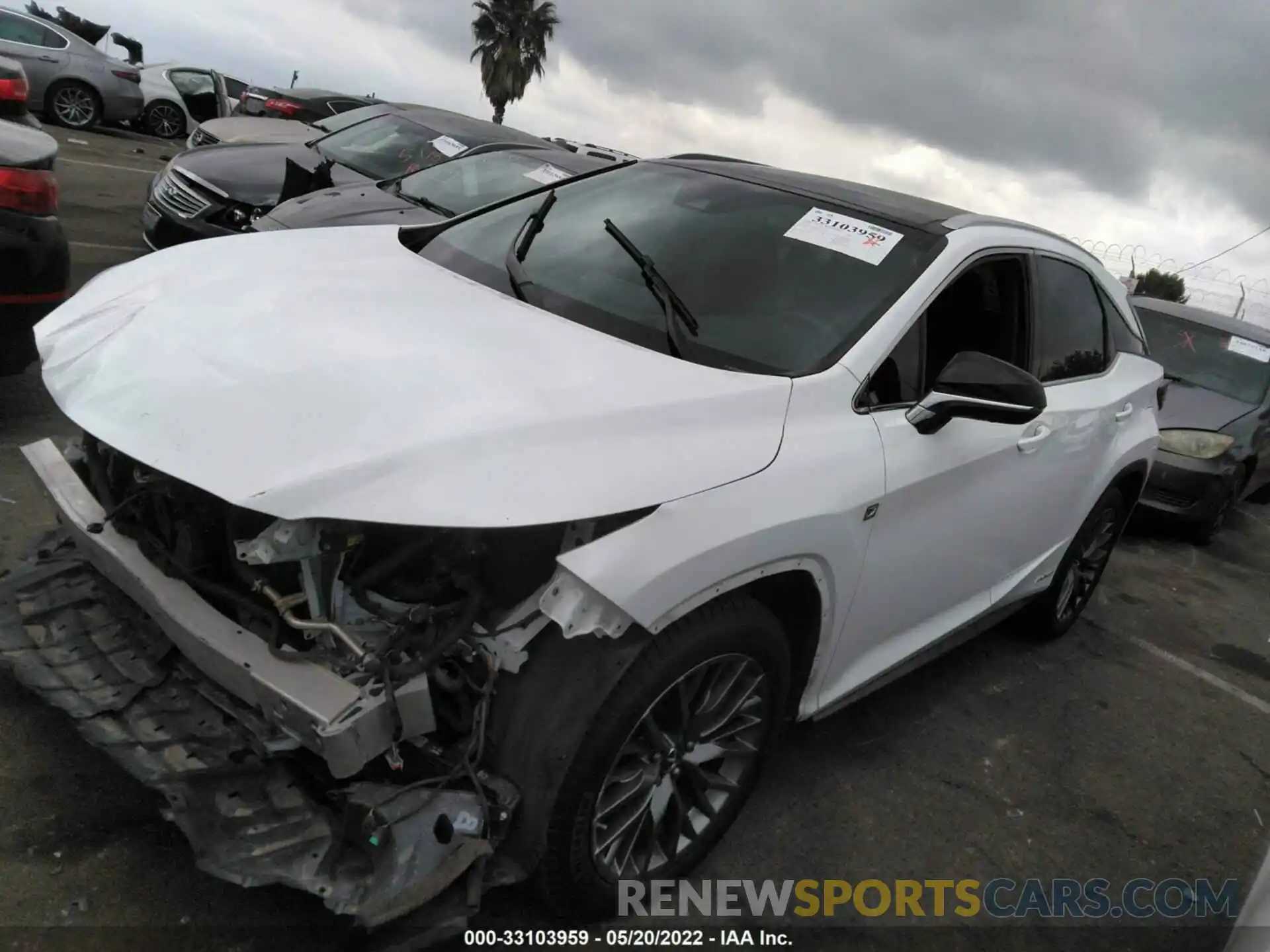 2 Photograph of a damaged car 2T2BGMCA9KC035124 LEXUS RX 2019