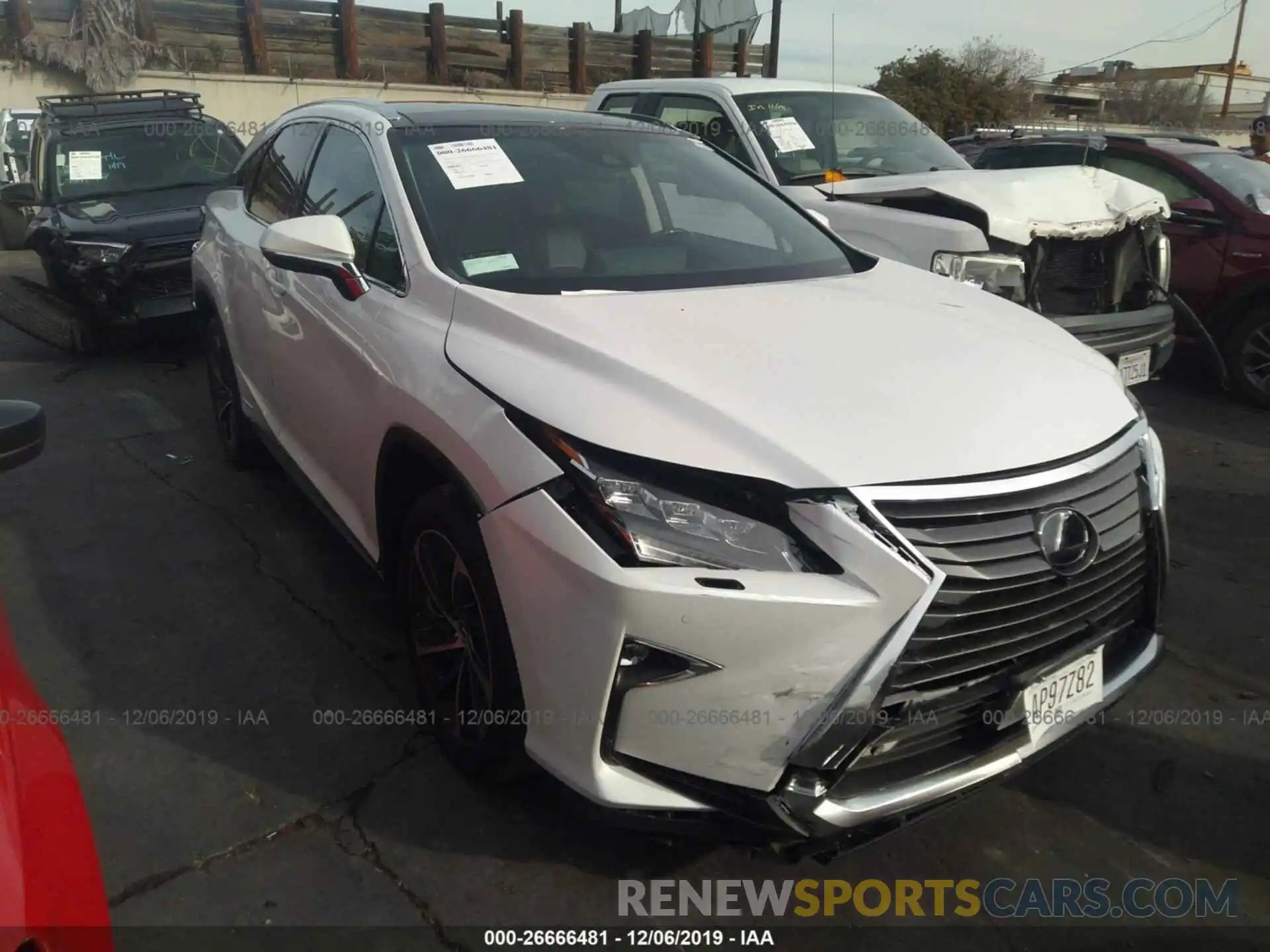 1 Photograph of a damaged car 2T2BGMCA9KC037052 LEXUS RX 2019