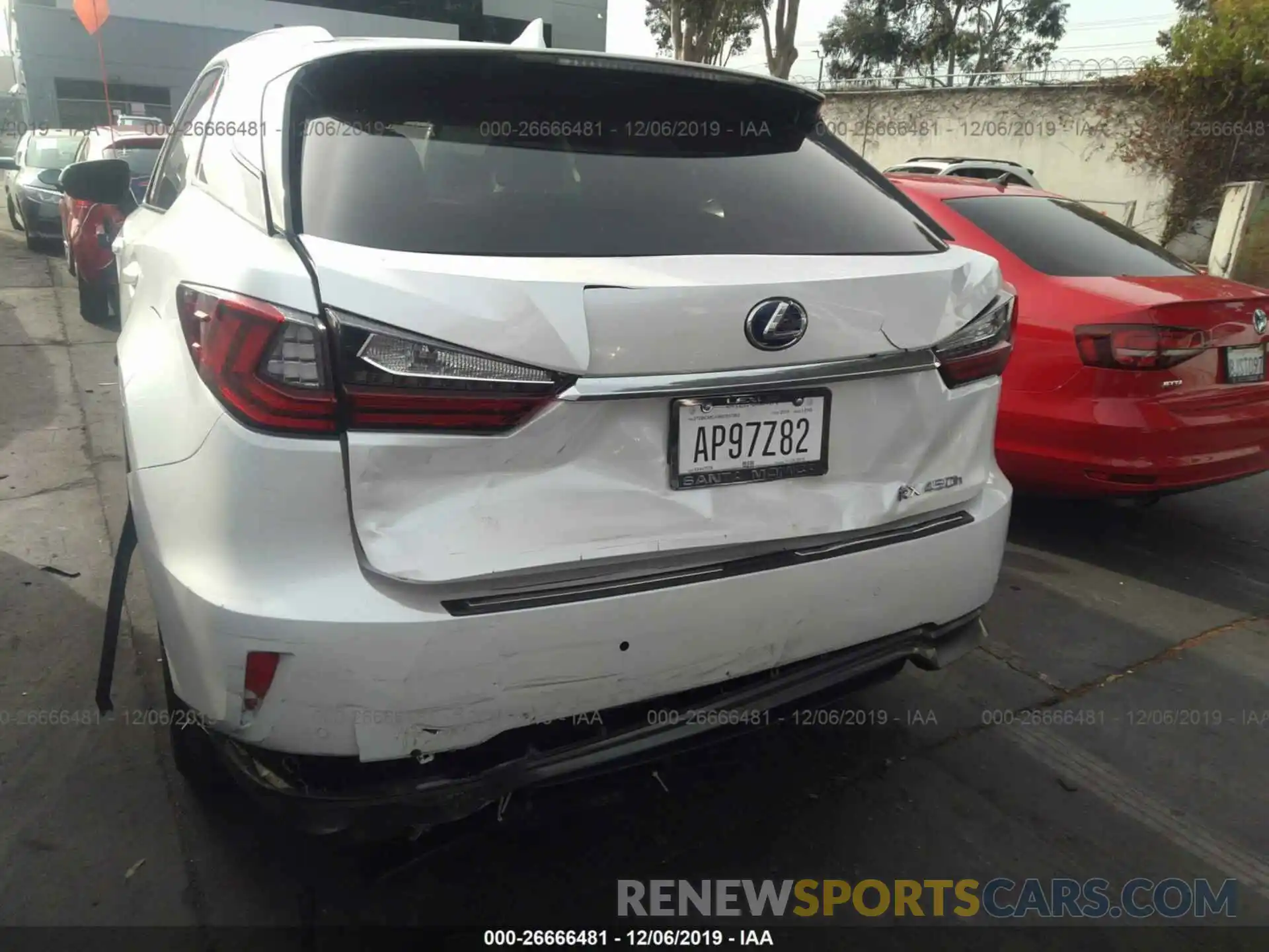 6 Photograph of a damaged car 2T2BGMCA9KC037052 LEXUS RX 2019