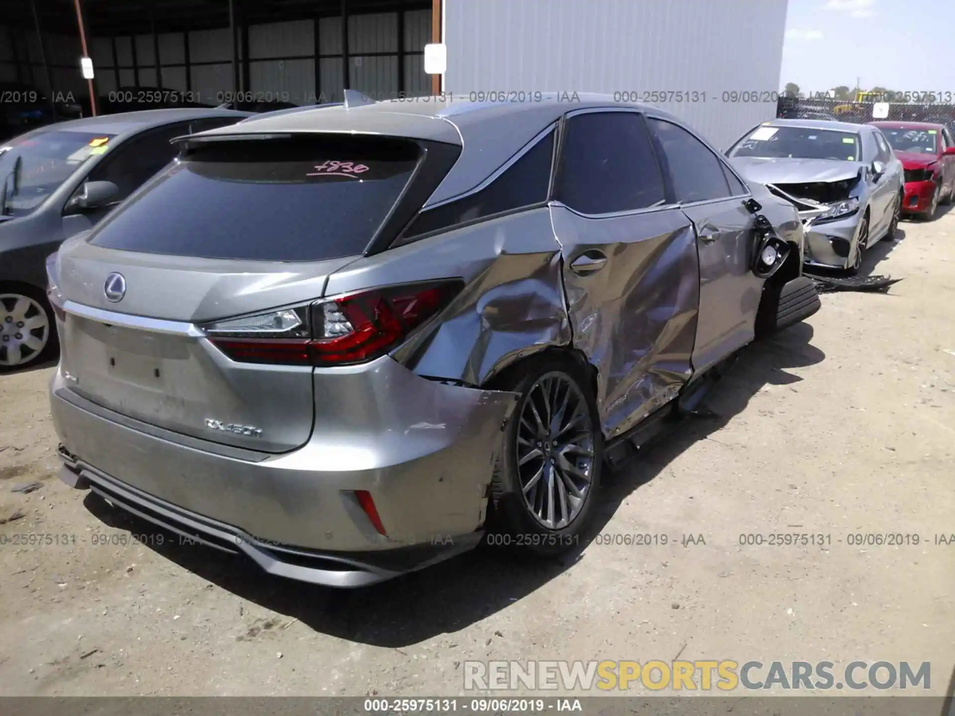 4 Photograph of a damaged car 2T2BGMCA9KC037830 LEXUS RX 2019