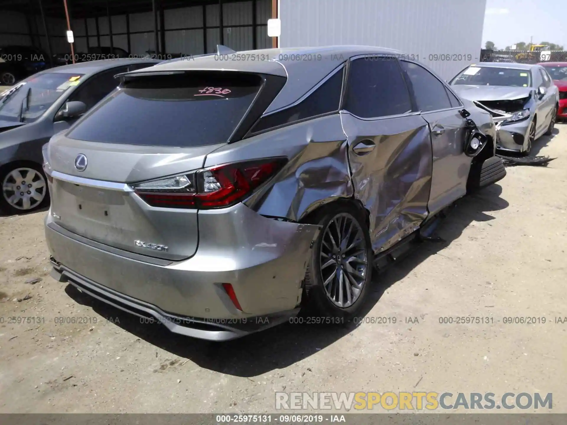 6 Photograph of a damaged car 2T2BGMCA9KC037830 LEXUS RX 2019