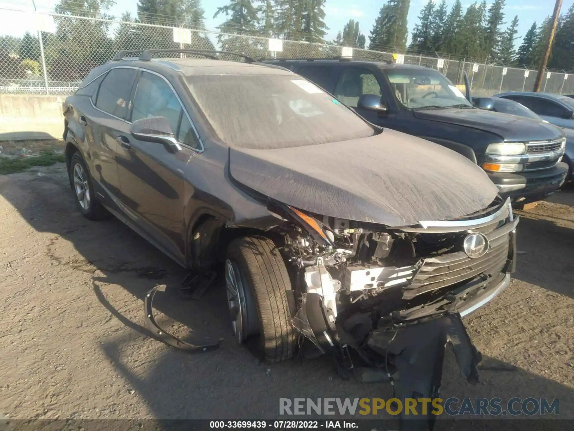 1 Photograph of a damaged car 2T2BGMCAXKC032846 LEXUS RX 2019