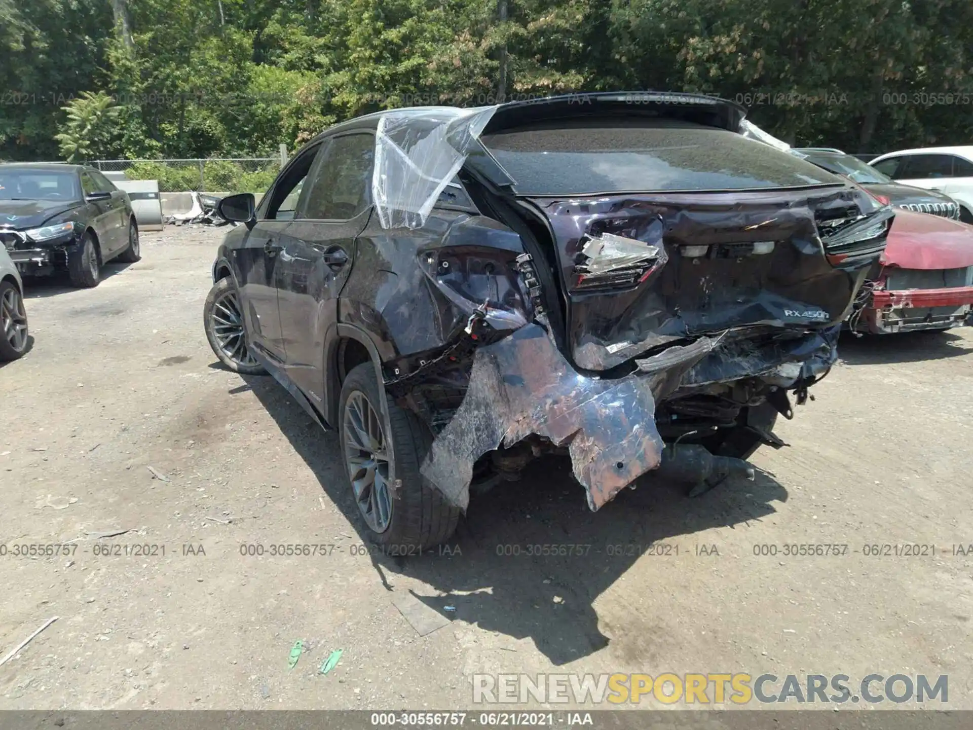 3 Photograph of a damaged car 2T2BGMCAXKC035682 LEXUS RX 2019
