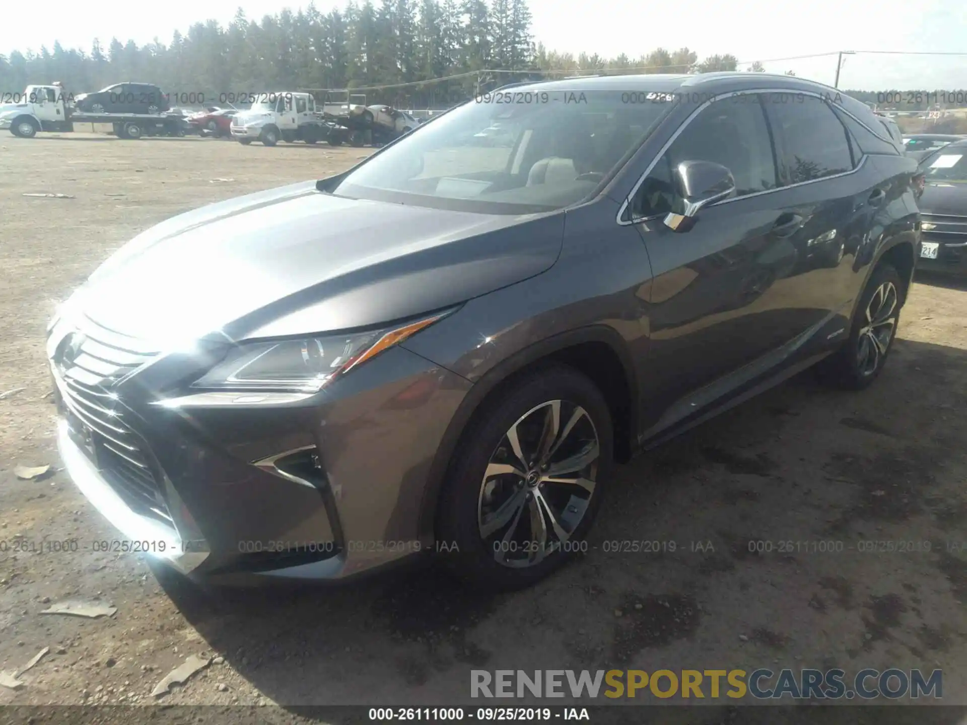 2 Фотография поврежденного автомобиля 2T2BGMCAXKC037819 LEXUS RX 2019