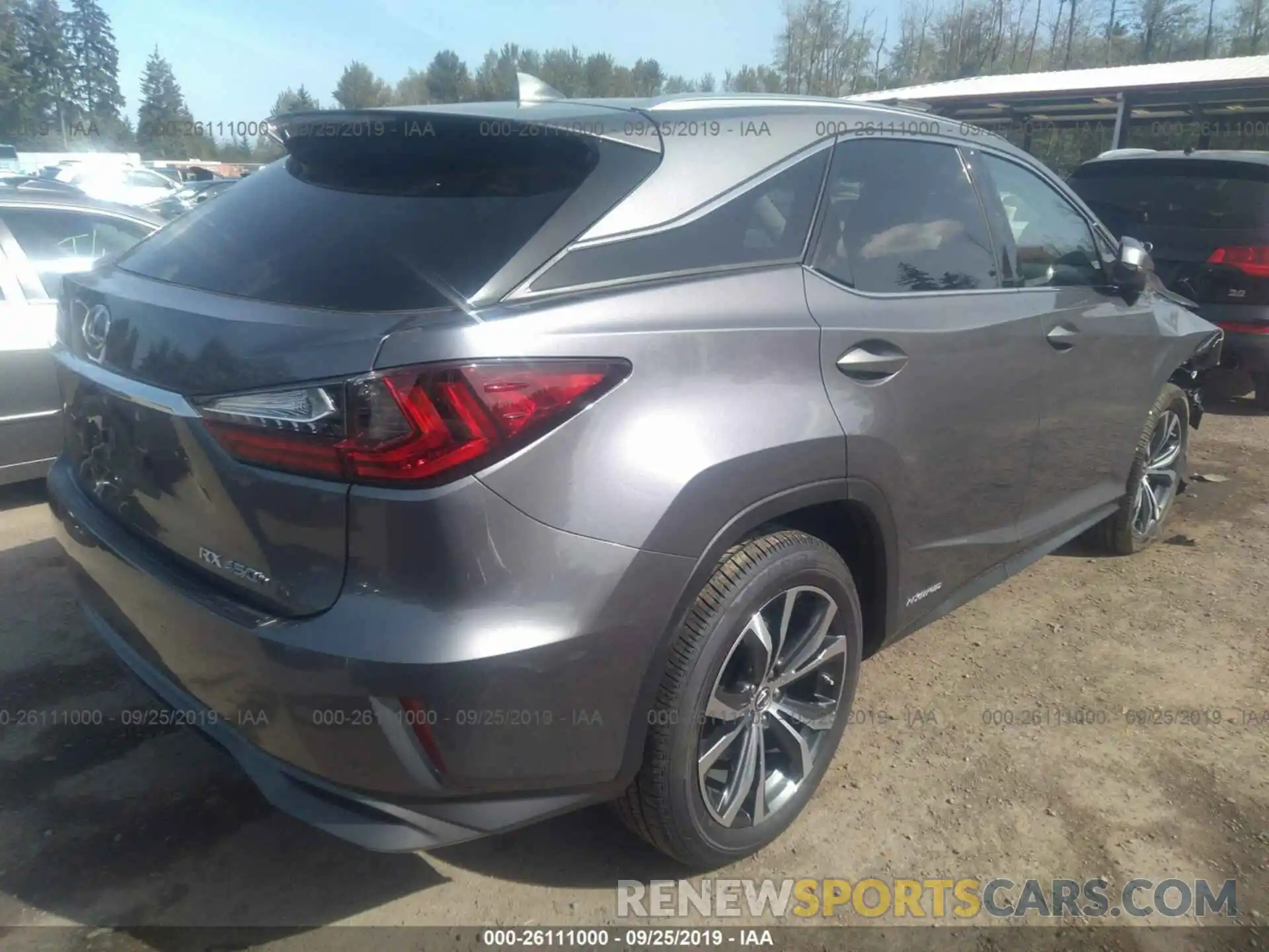 4 Фотография поврежденного автомобиля 2T2BGMCAXKC037819 LEXUS RX 2019