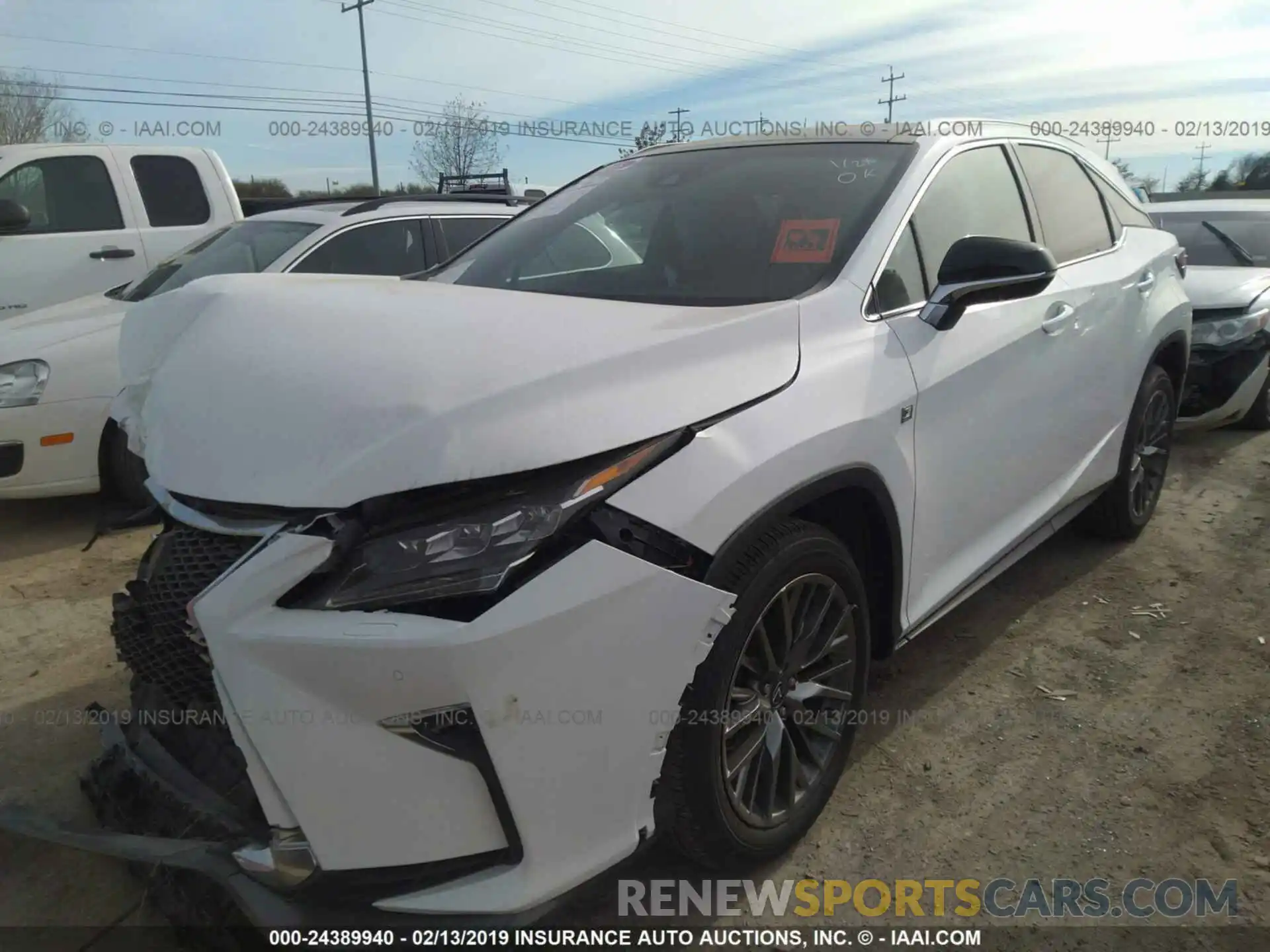 2 Photograph of a damaged car 2T2BZMCA0KC179929 LEXUS RX 2019