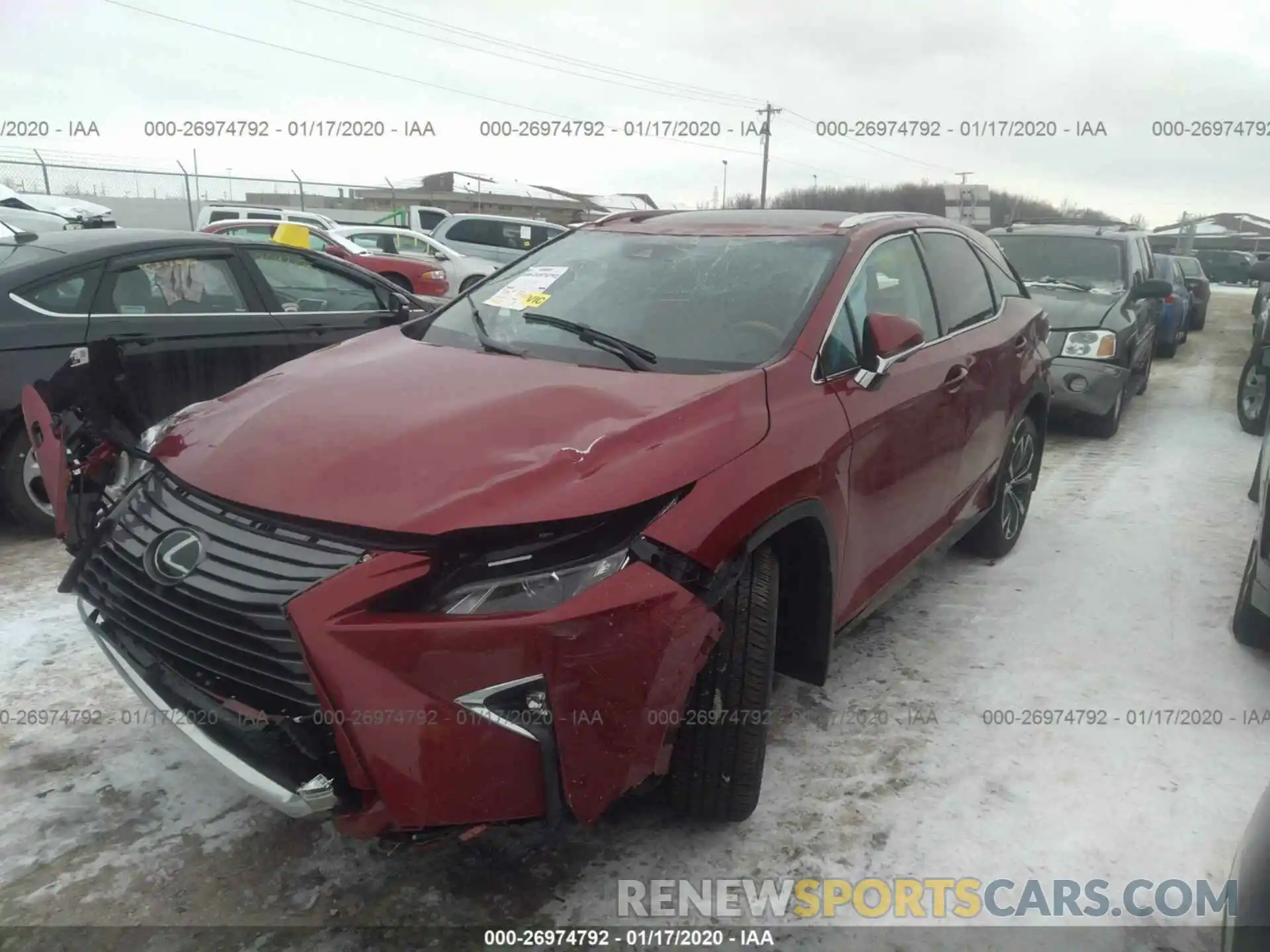 2 Photograph of a damaged car 2T2BZMCA2KC197607 LEXUS RX 2019