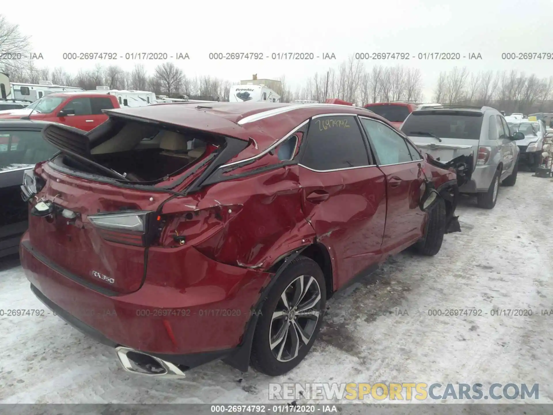 4 Фотография поврежденного автомобиля 2T2BZMCA2KC197607 LEXUS RX 2019