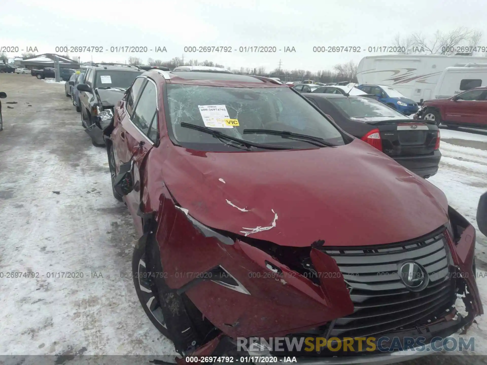 6 Photograph of a damaged car 2T2BZMCA2KC197607 LEXUS RX 2019