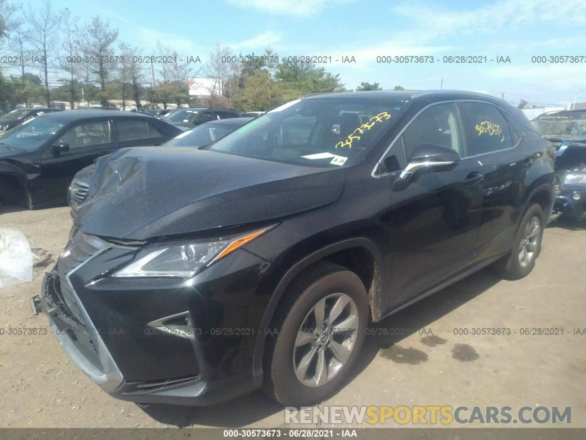 2 Photograph of a damaged car 2T2BZMCA2KC201655 LEXUS RX 2019