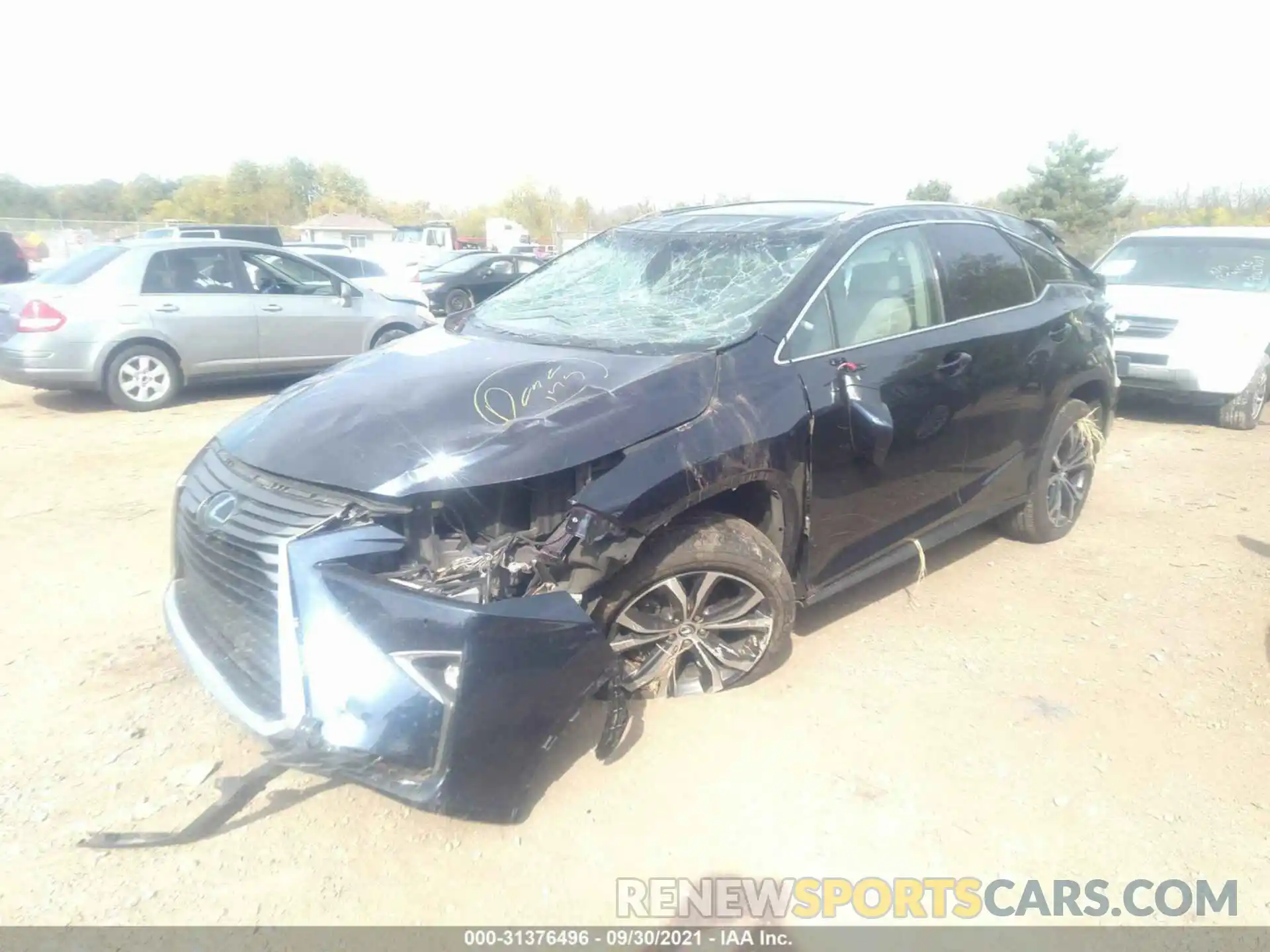 2 Фотография поврежденного автомобиля 2T2BZMCA3KC174188 LEXUS RX 2019