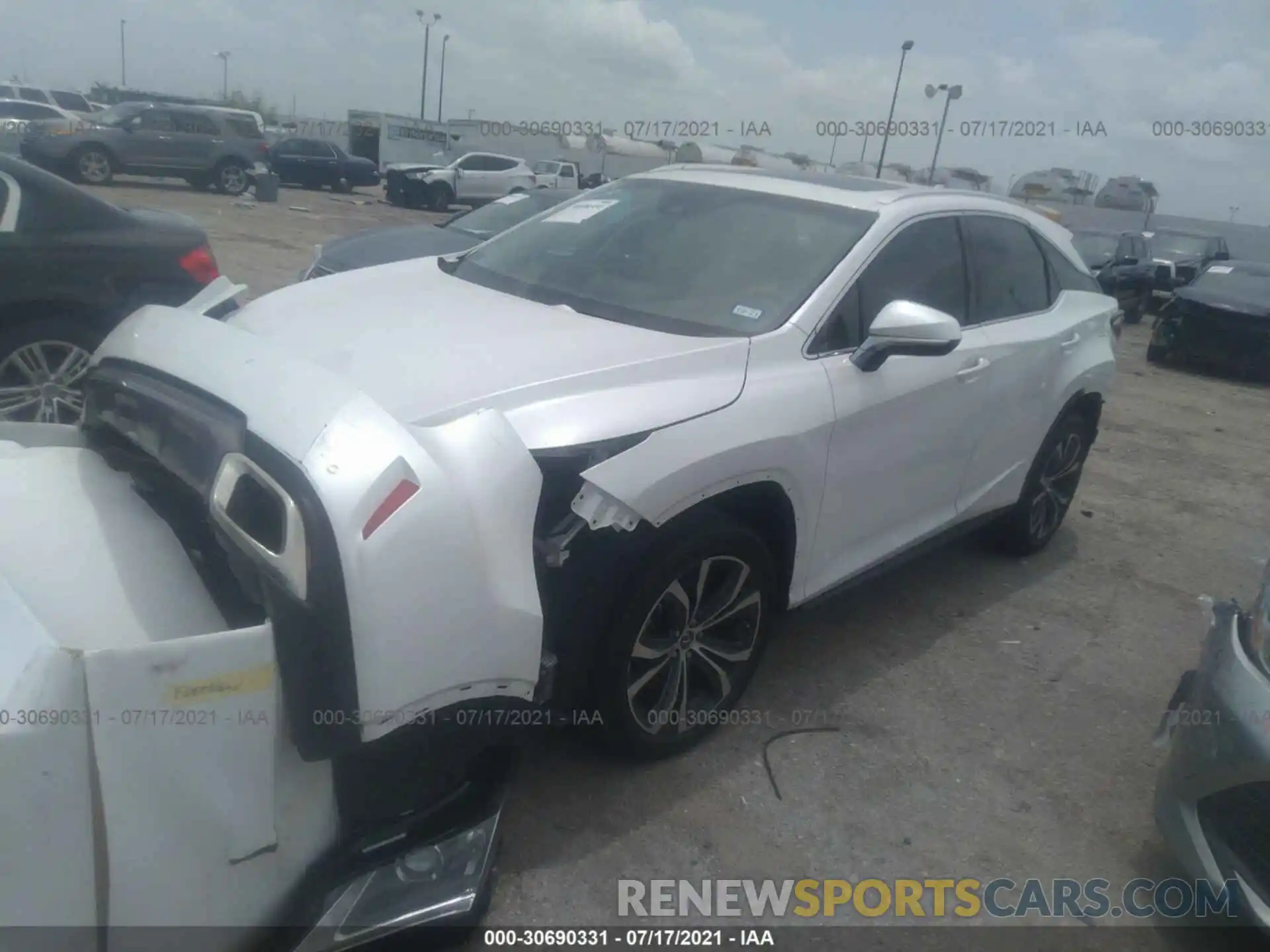 2 Photograph of a damaged car 2T2BZMCA3KC206427 LEXUS RX 2019