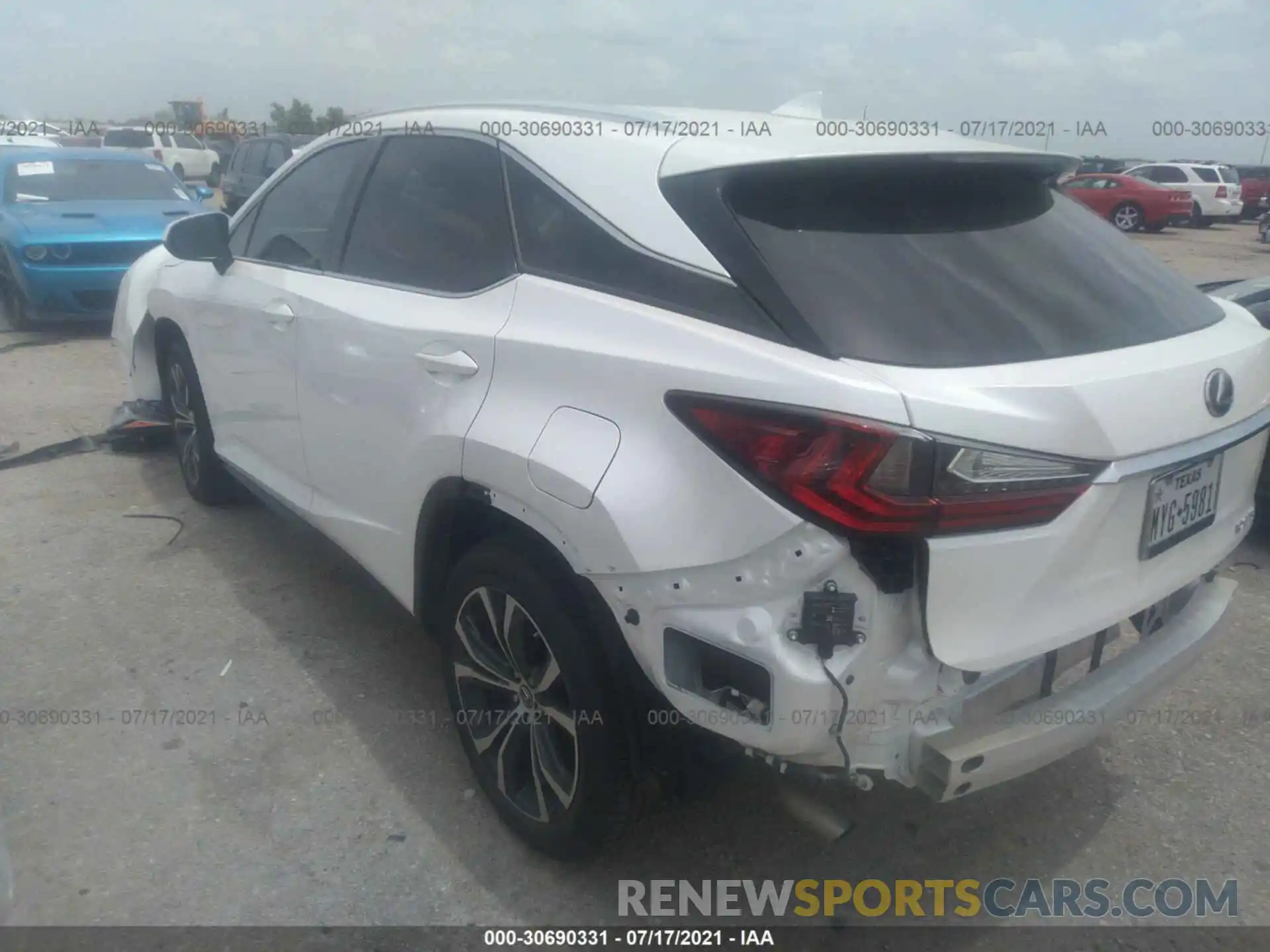 3 Photograph of a damaged car 2T2BZMCA3KC206427 LEXUS RX 2019